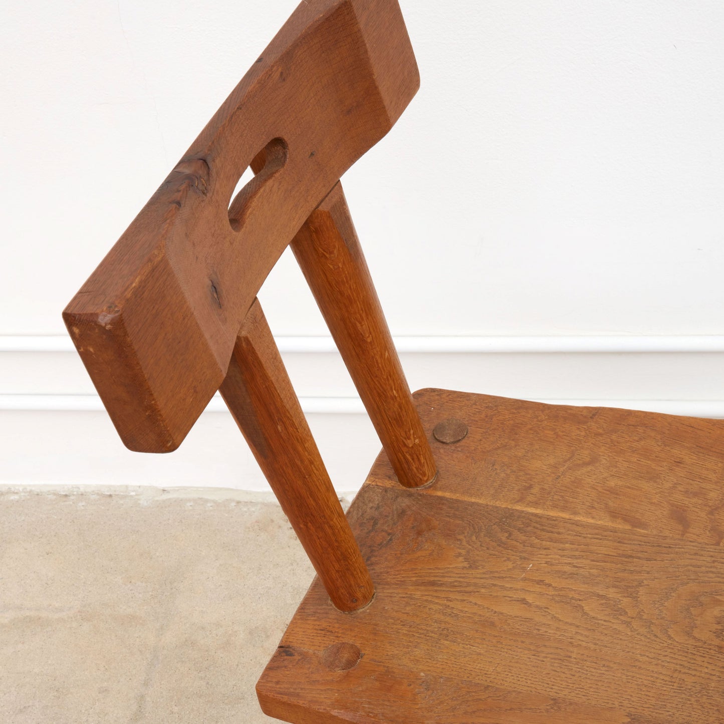Primitive Brutalist Dining Side Chairs