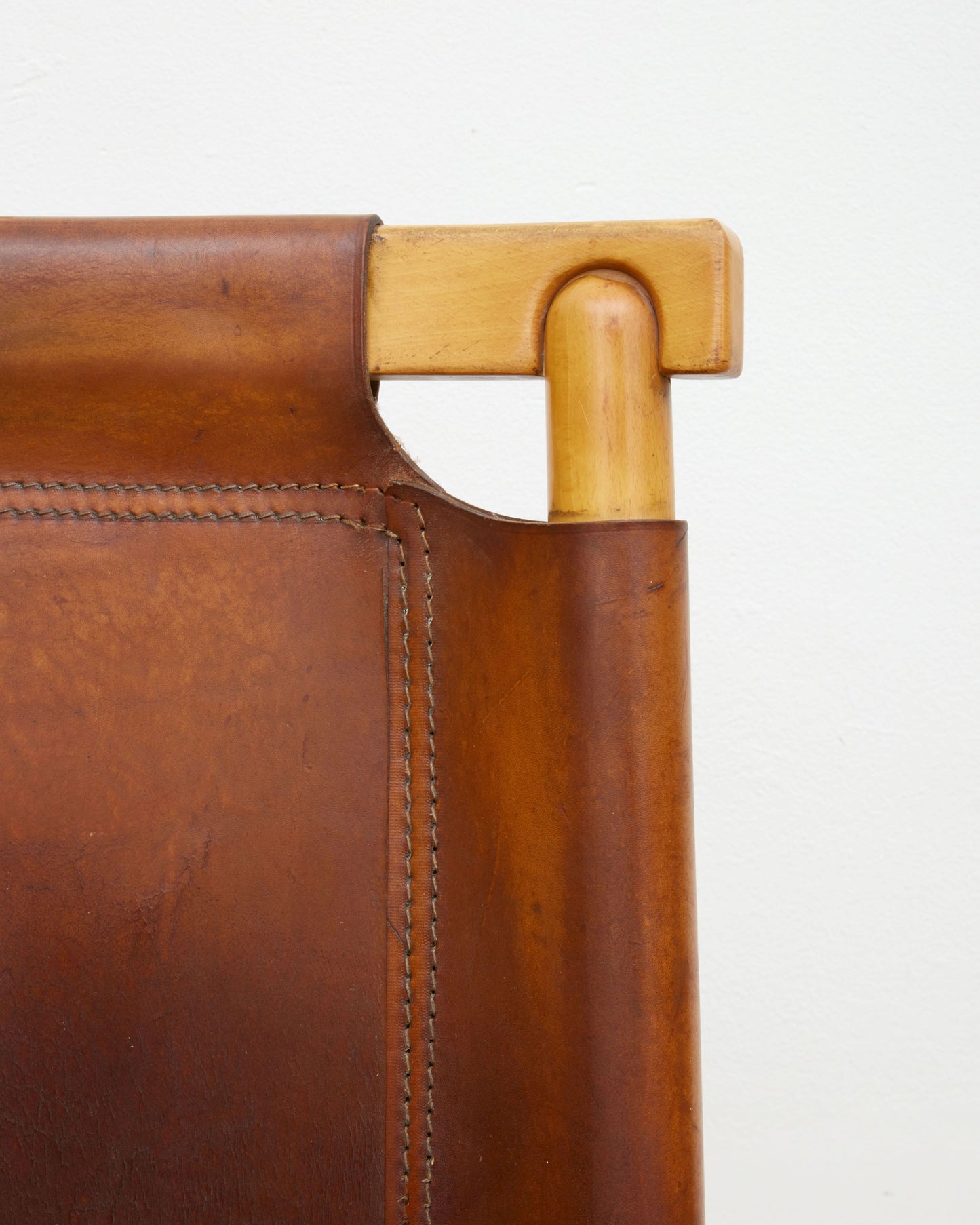 Scandinavian Leather Sling Chair