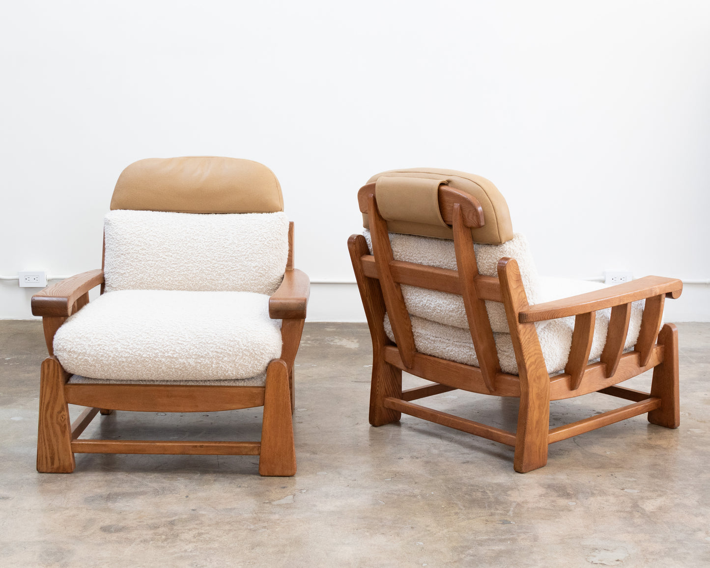 Maison Regain | Elm + Shearling Club Chairs