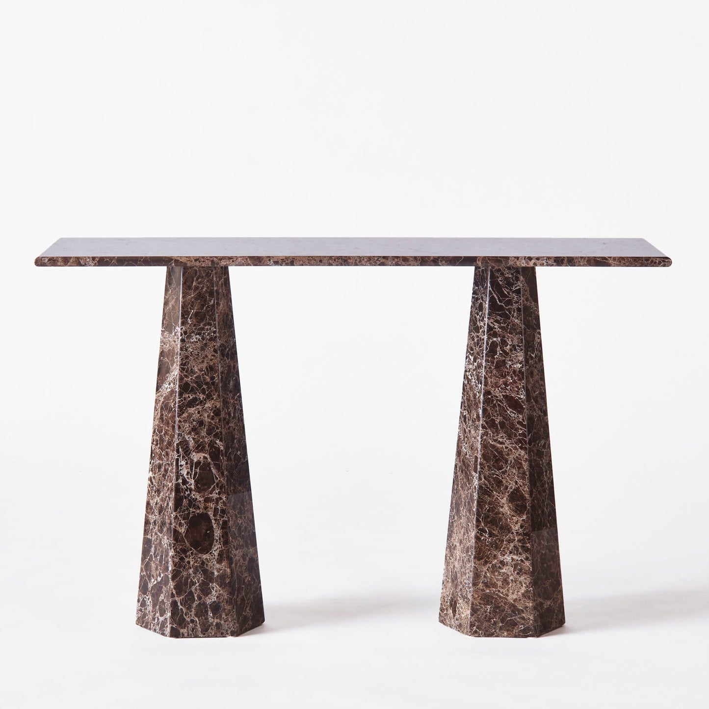Hexagon Console Table Dark Emperador