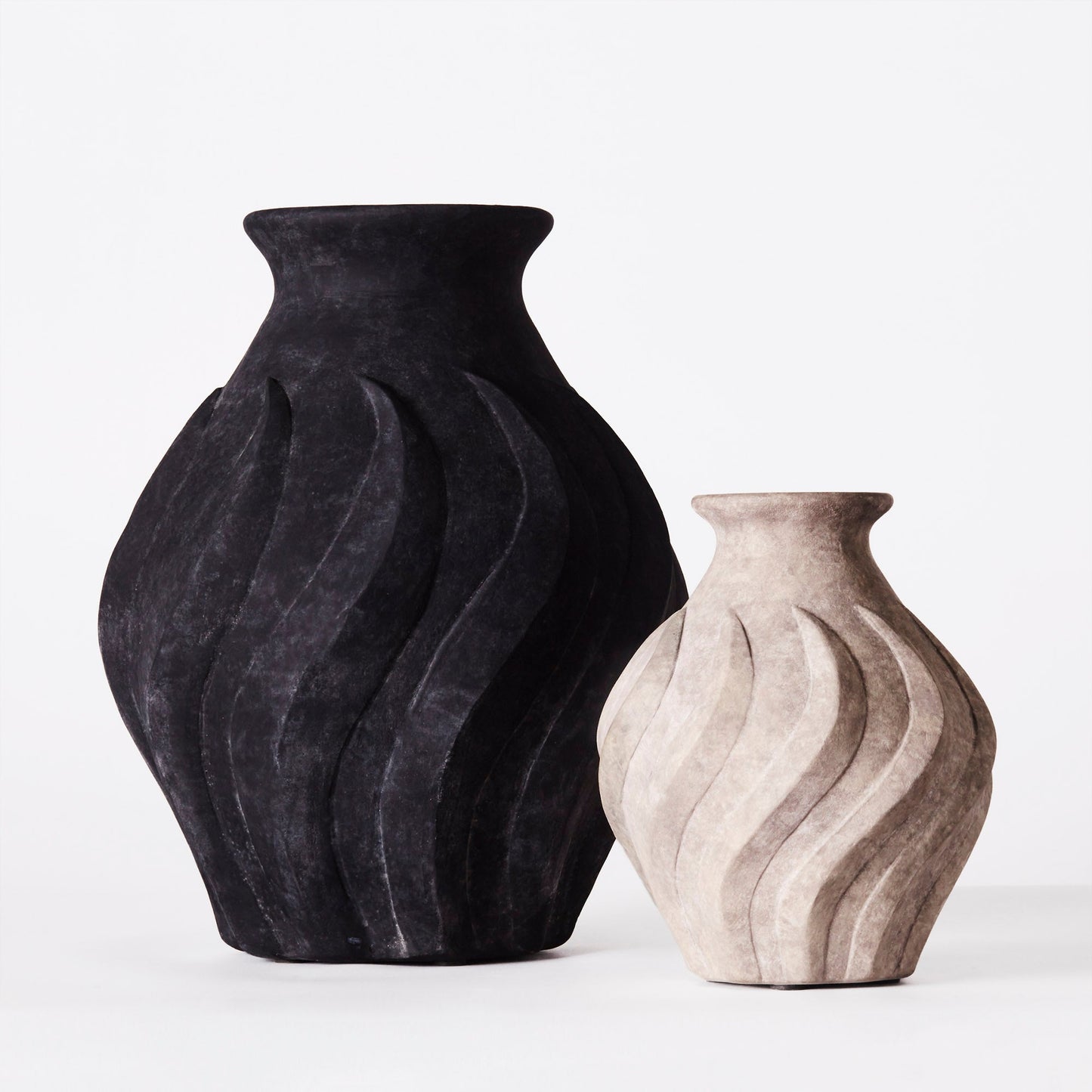 Swirl Vase Black Large