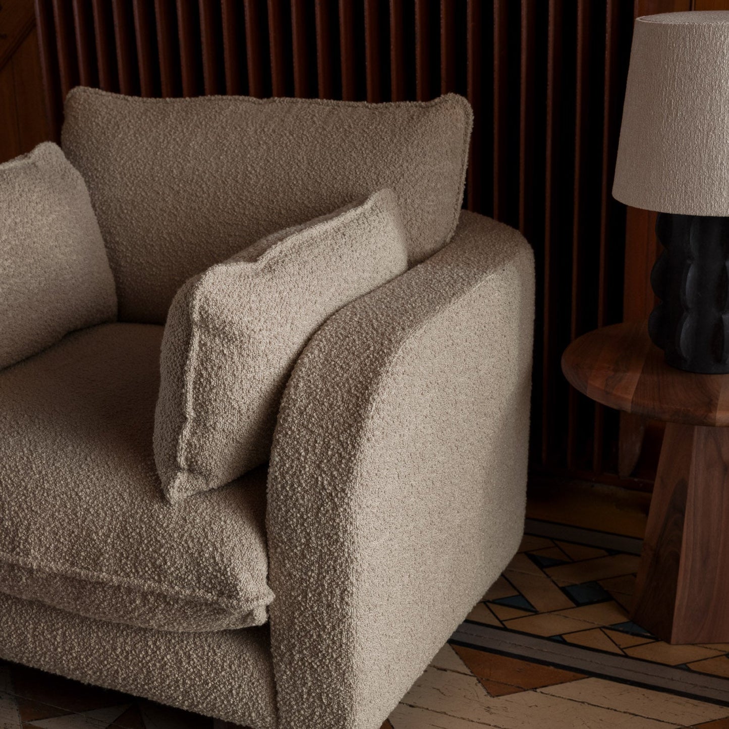 Miles Armchair Boucle Beige