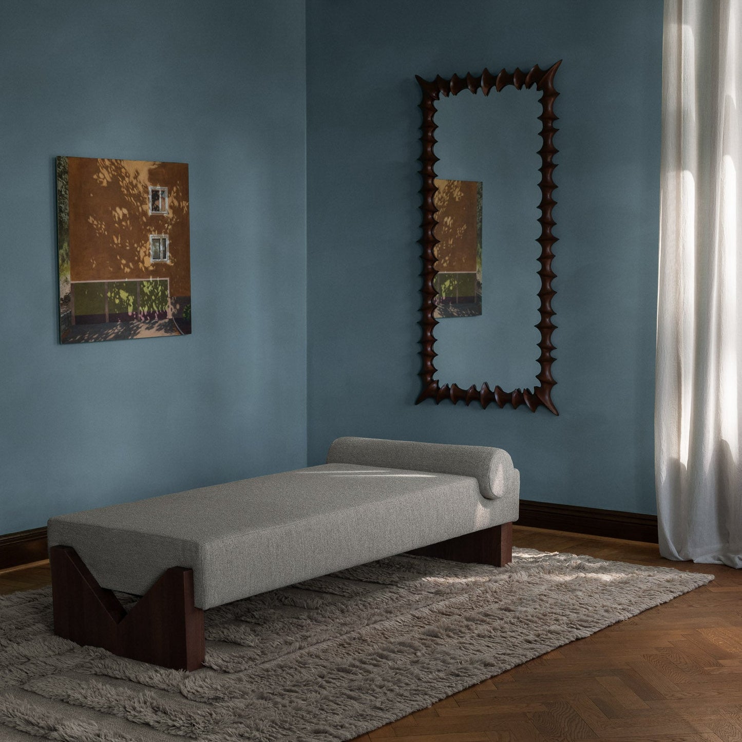 V Day Bed Boucle
