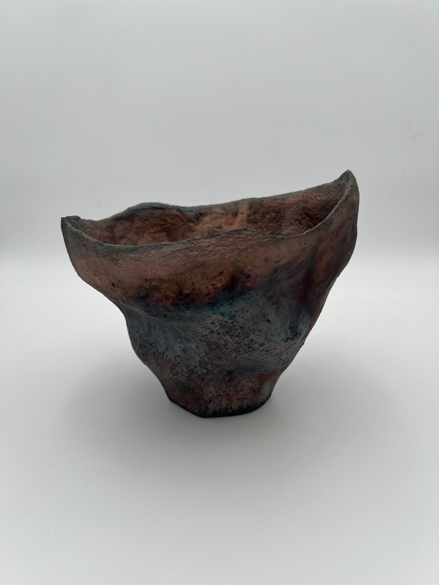 Studio Hanzashi | Raku Contour Vessel