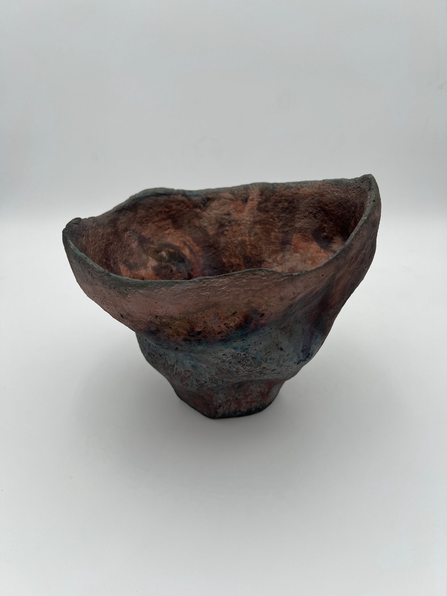 Studio Hanzashi | Raku Contour Vessel