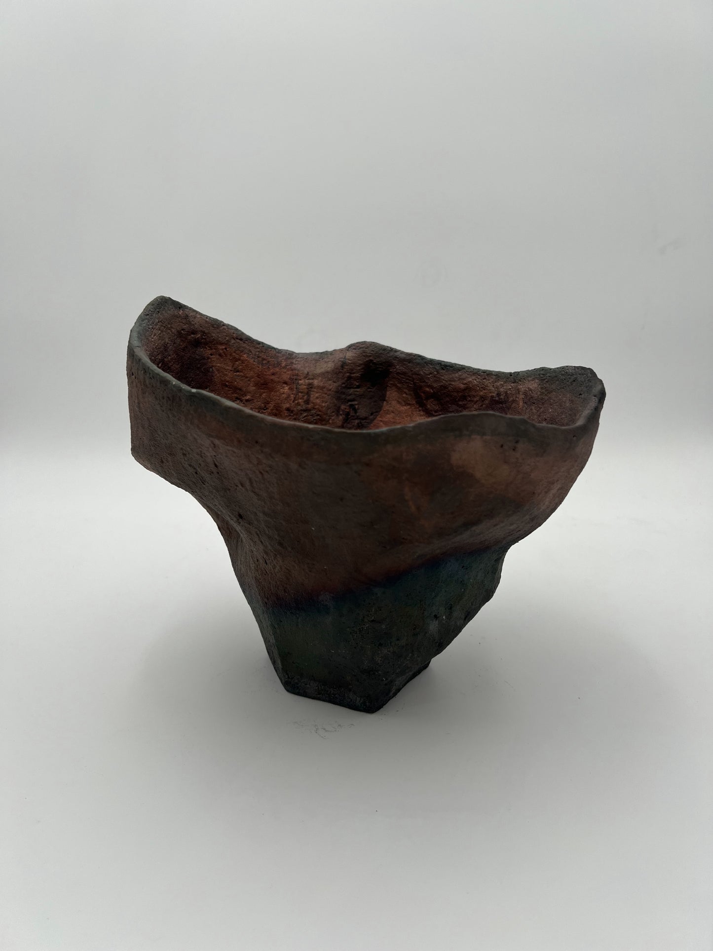 Studio Hanzashi | Raku Contour Vessel