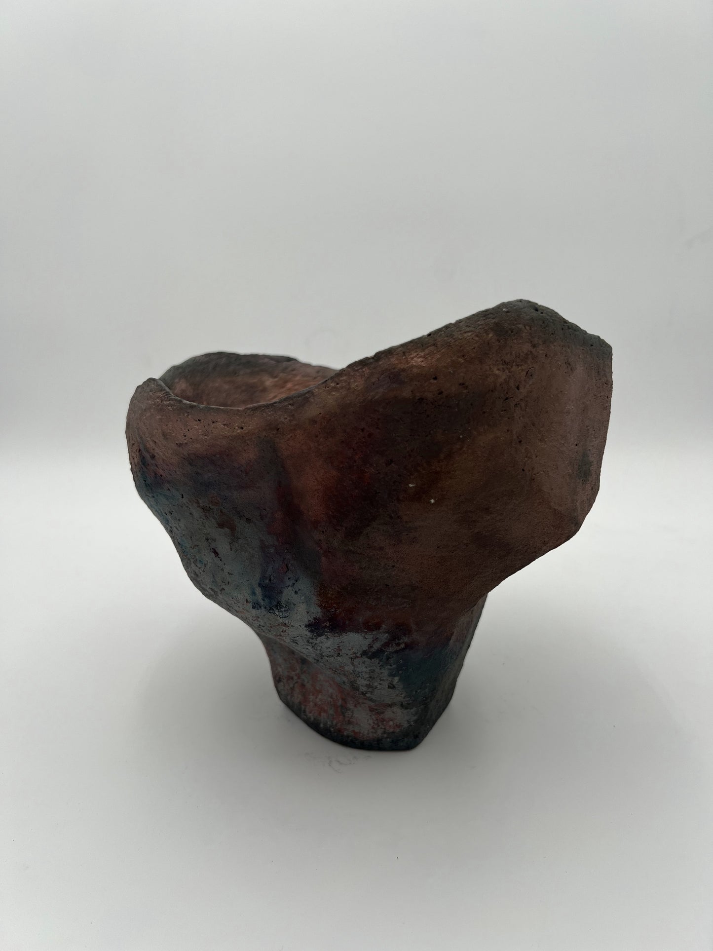 Studio Hanzashi | Raku Contour Vessel