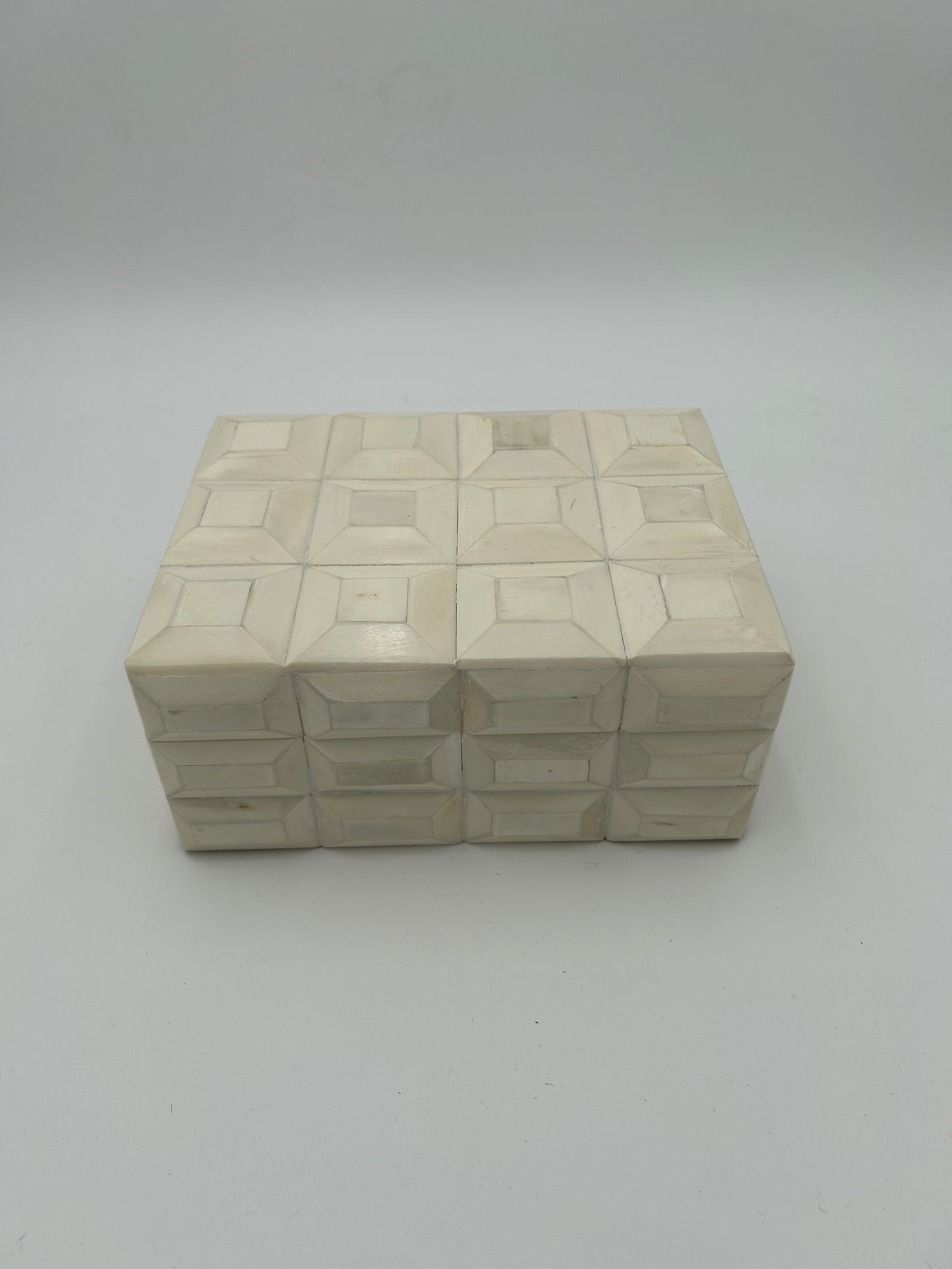 Carved Ivory Bone Box