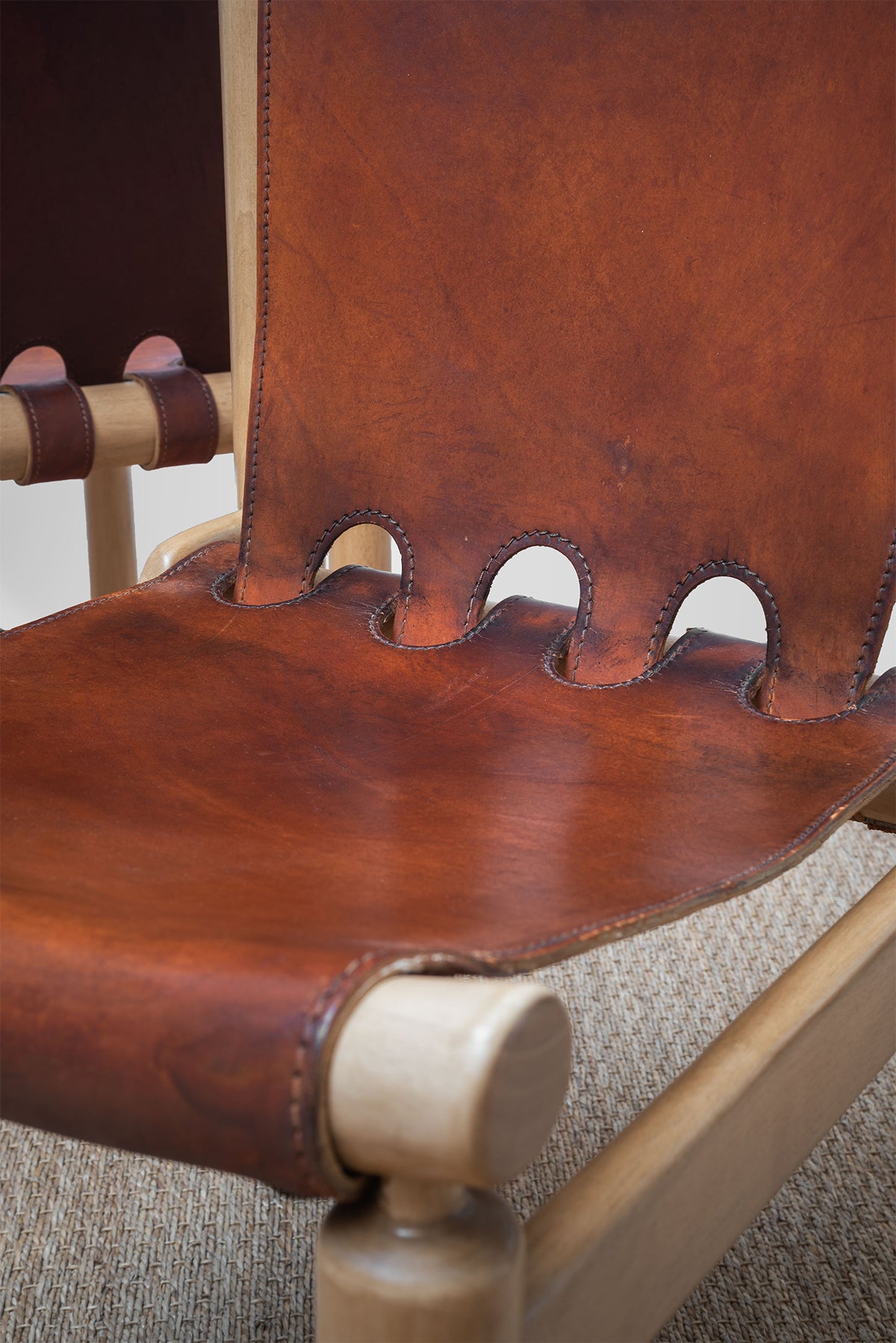 Tapiovaara | Leather Sling + Beechwood Side Chairs