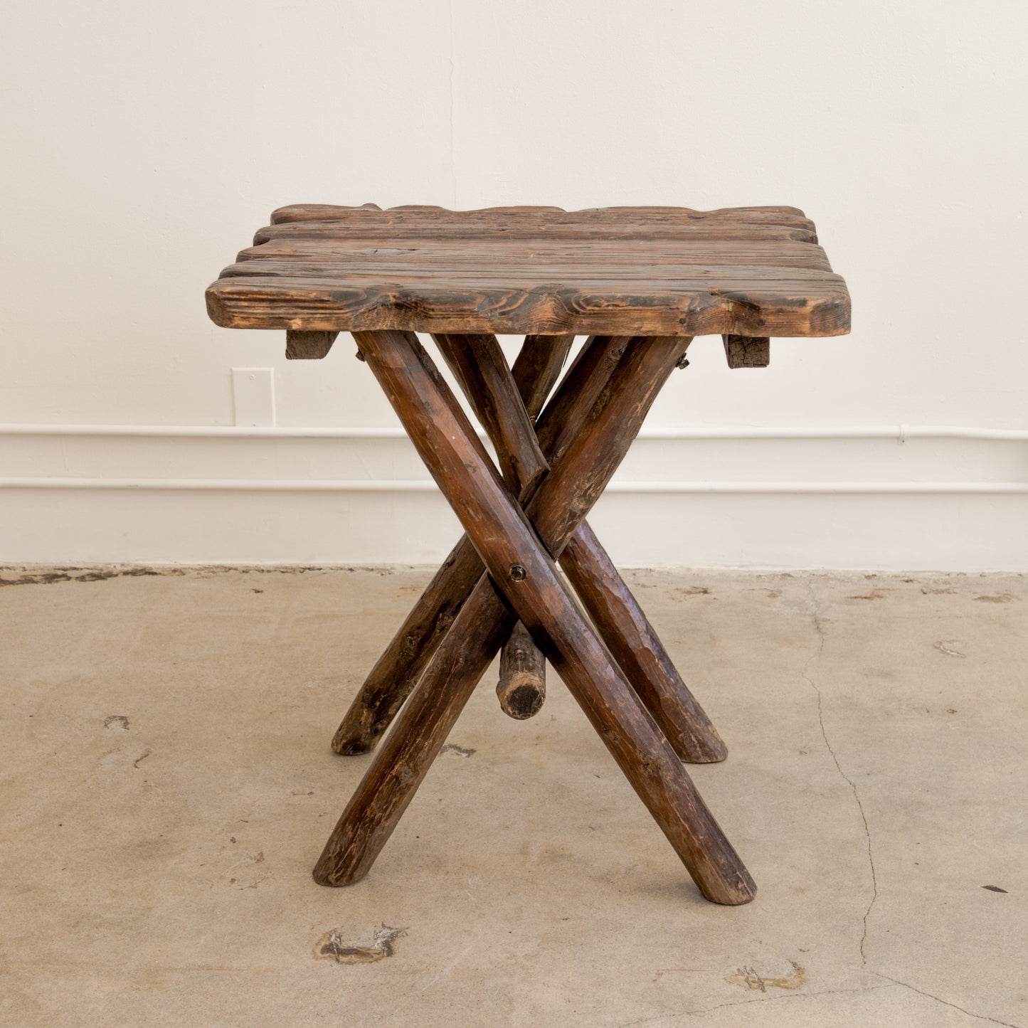 Rustic Moroccan X-Base Side Tables