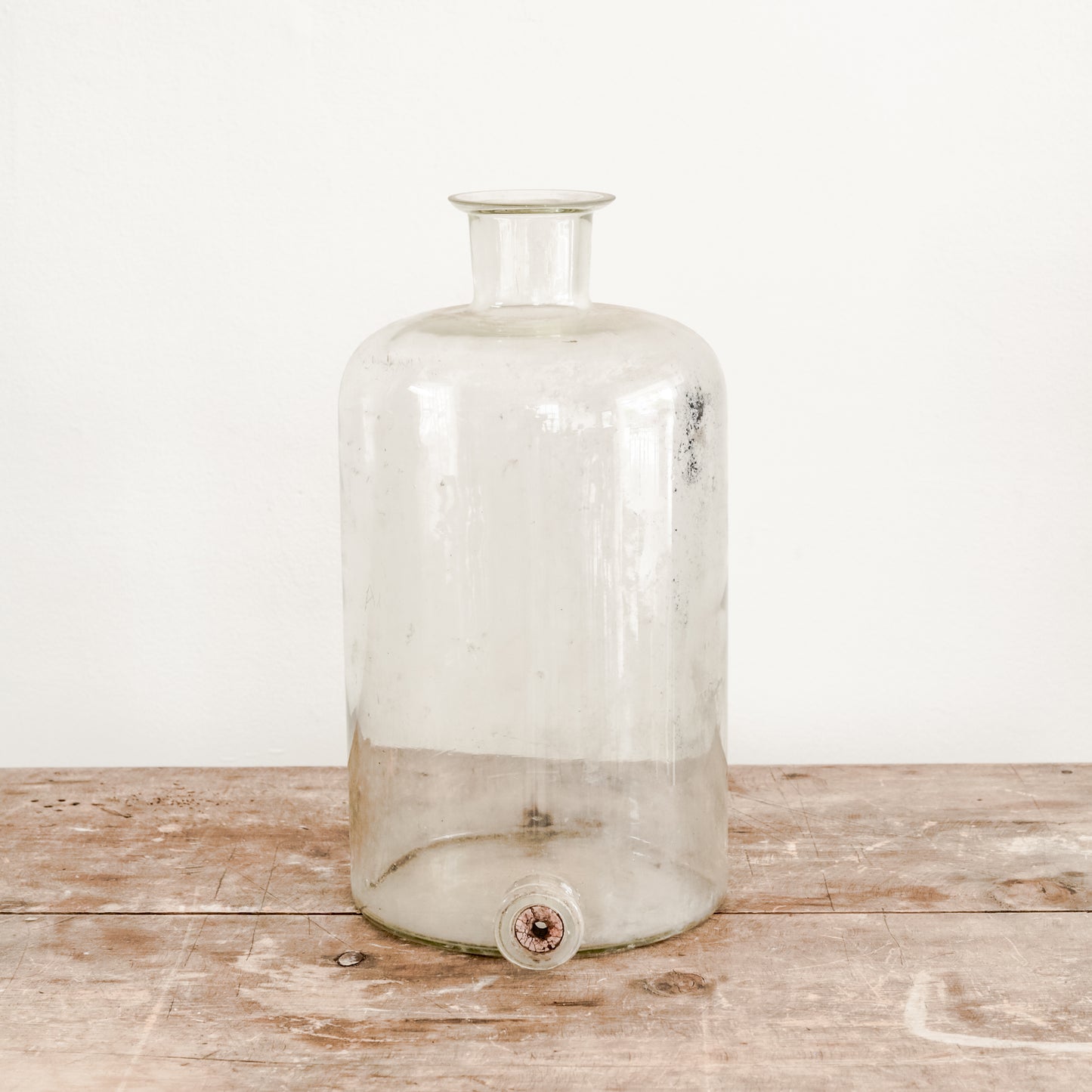 Vintage Lab Glass Bottle With Spout