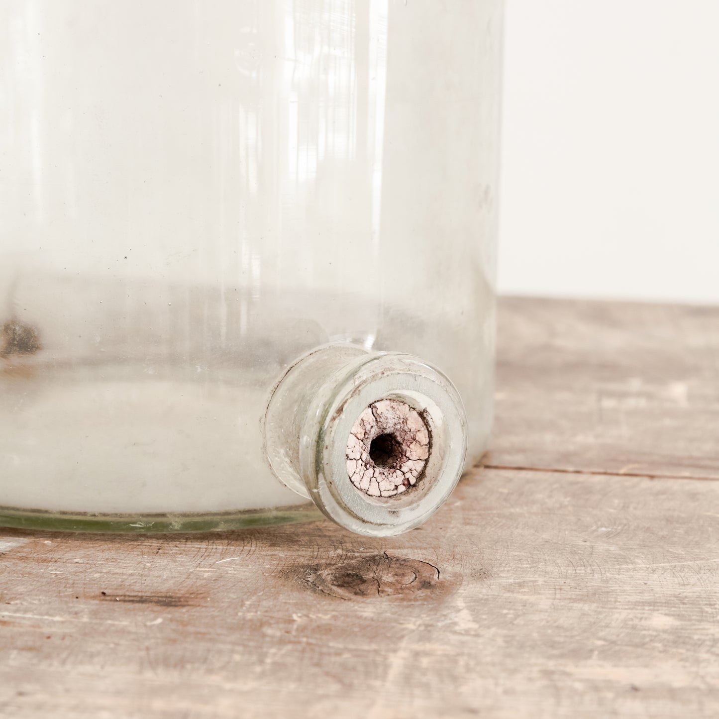 Vintage Lab Glass Bottle With Spout