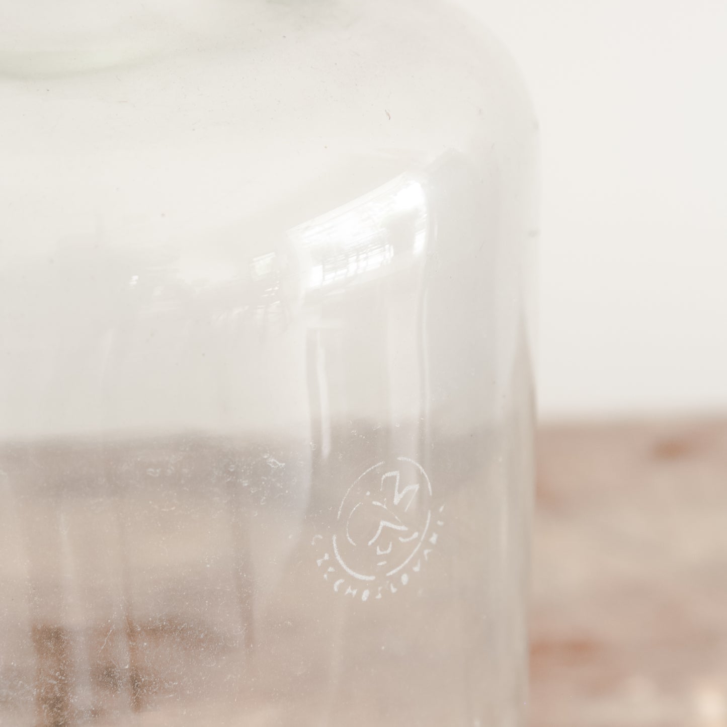 Vintage Lab Glass Bottle With Spout