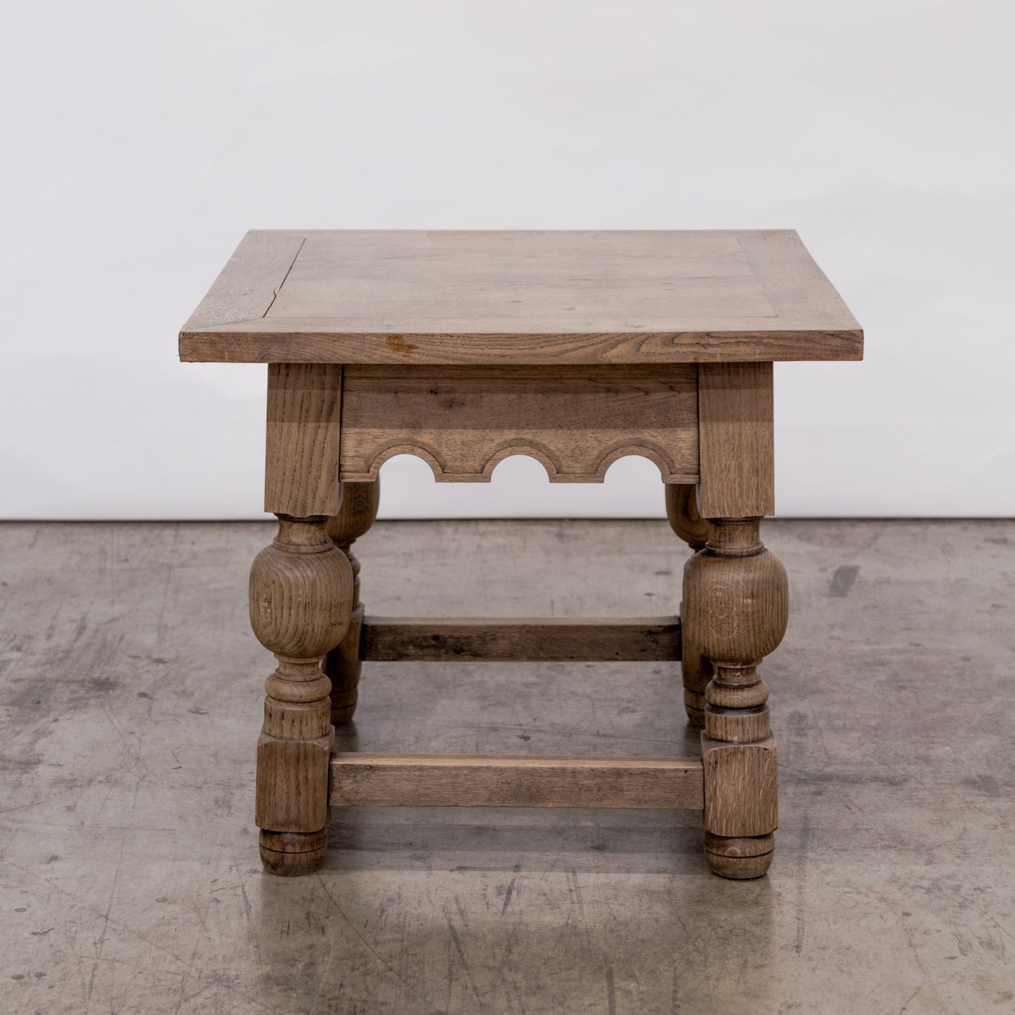 Sturdy Jacobean Oak Side Table