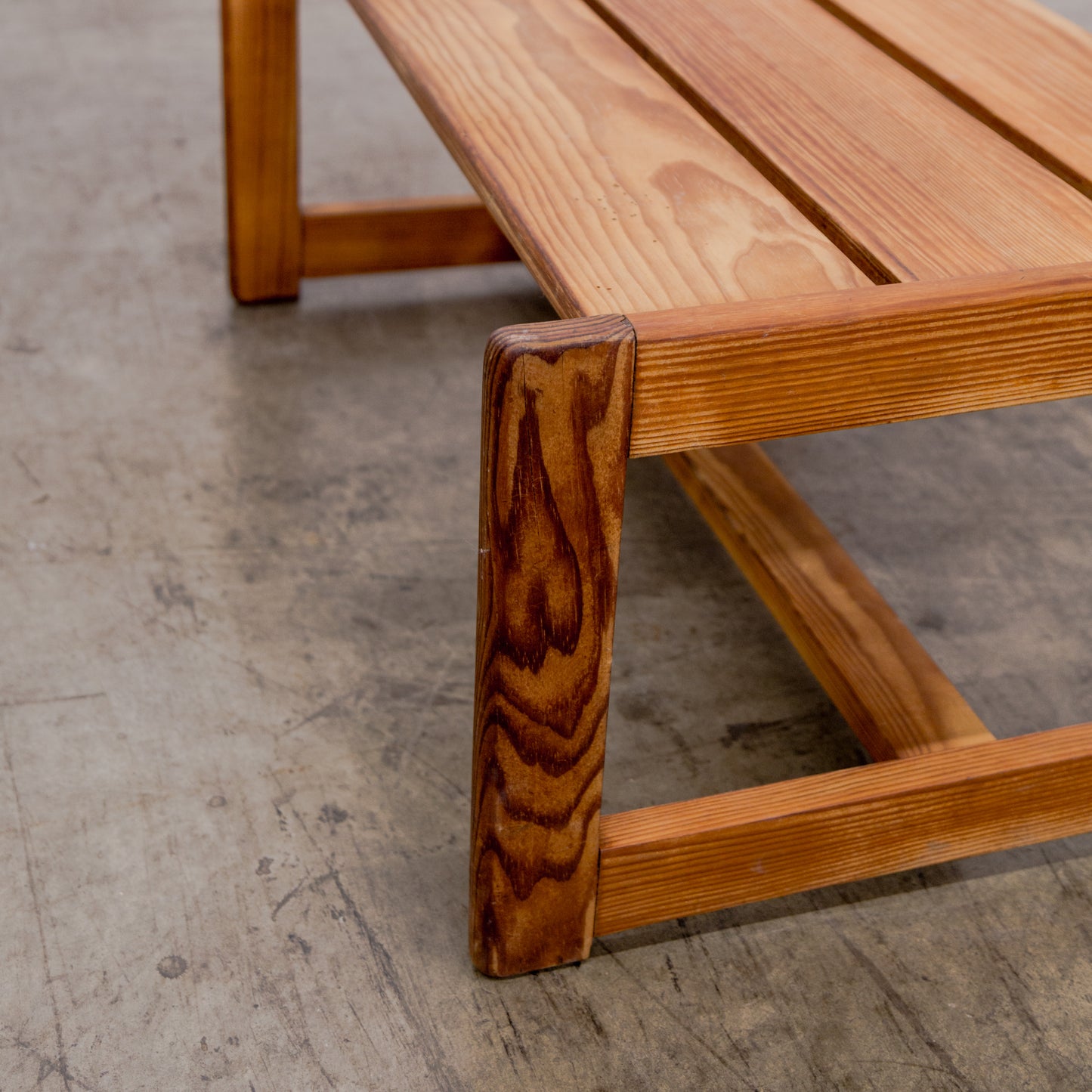 Baltic Pine Plank Top Cocktail Table