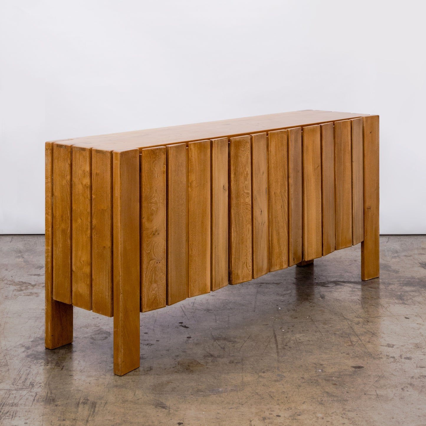 Maison Regain | Brutalist Planked Elm Sideboard