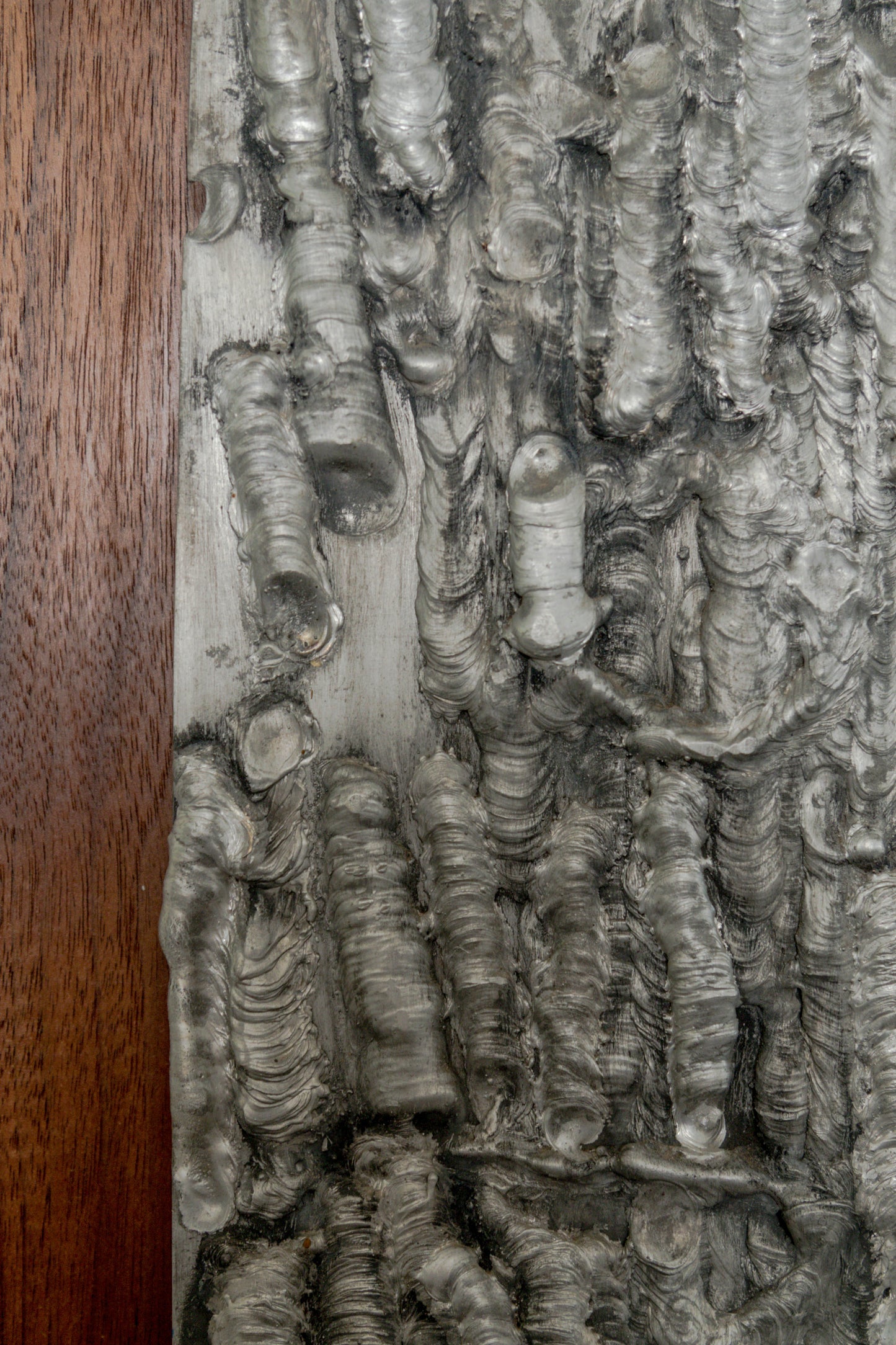 Brutalist Cast Aluminum Relief