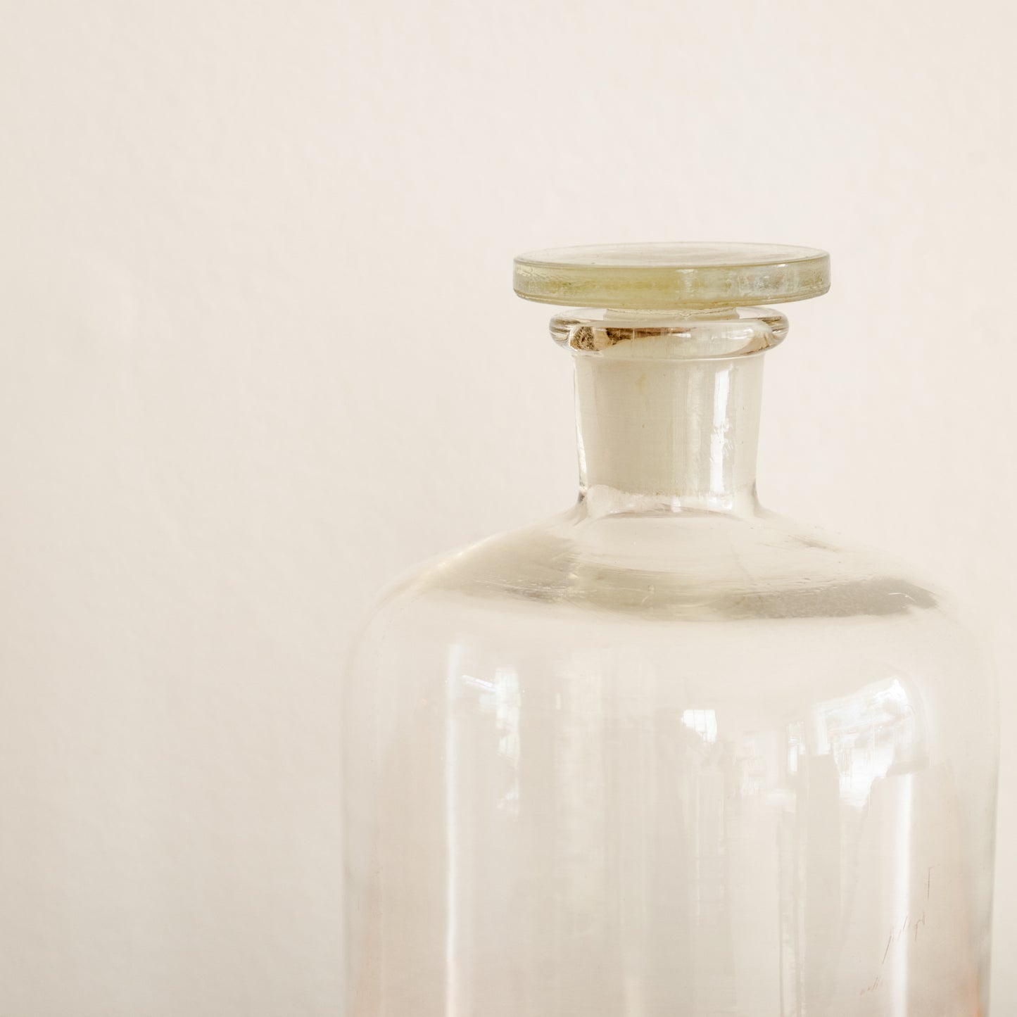 Vintage Lab Glass Bottle With Stopper