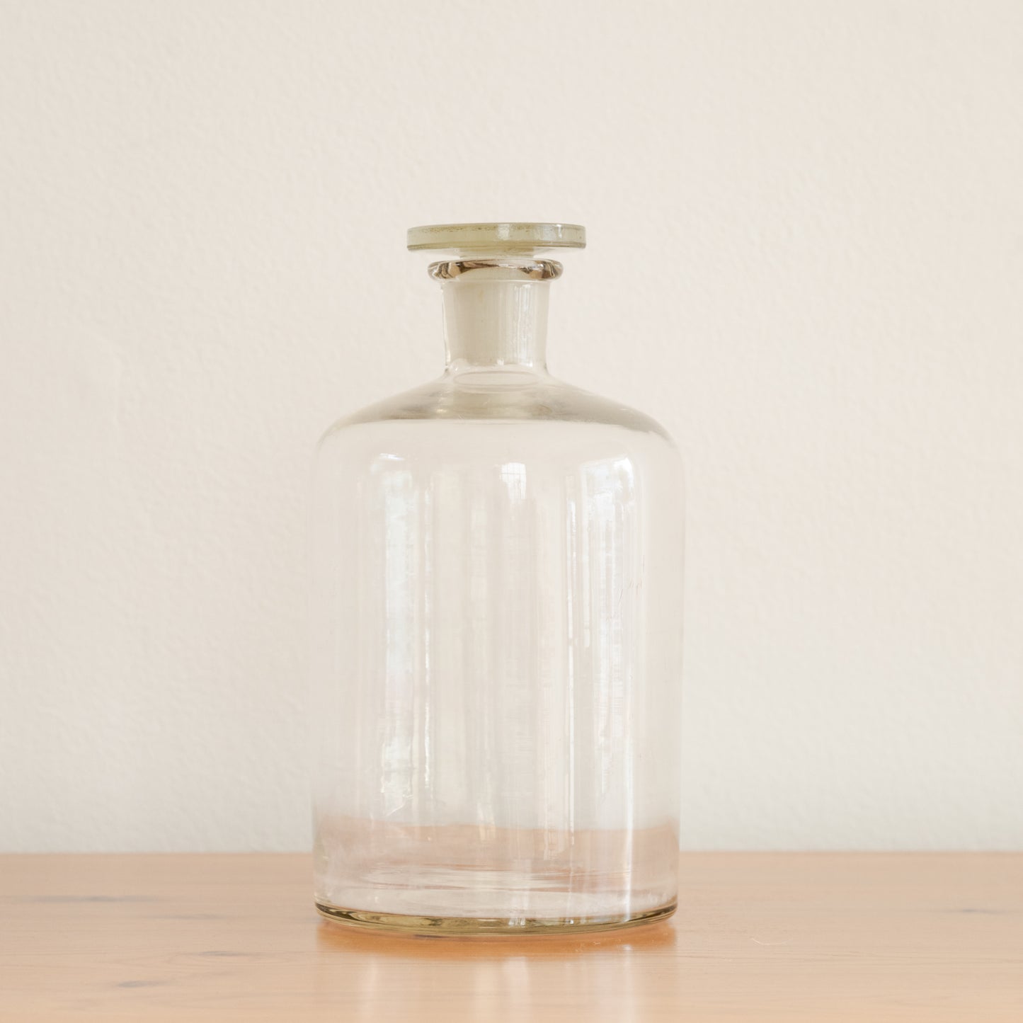 Vintage Lab Glass Bottle With Stopper