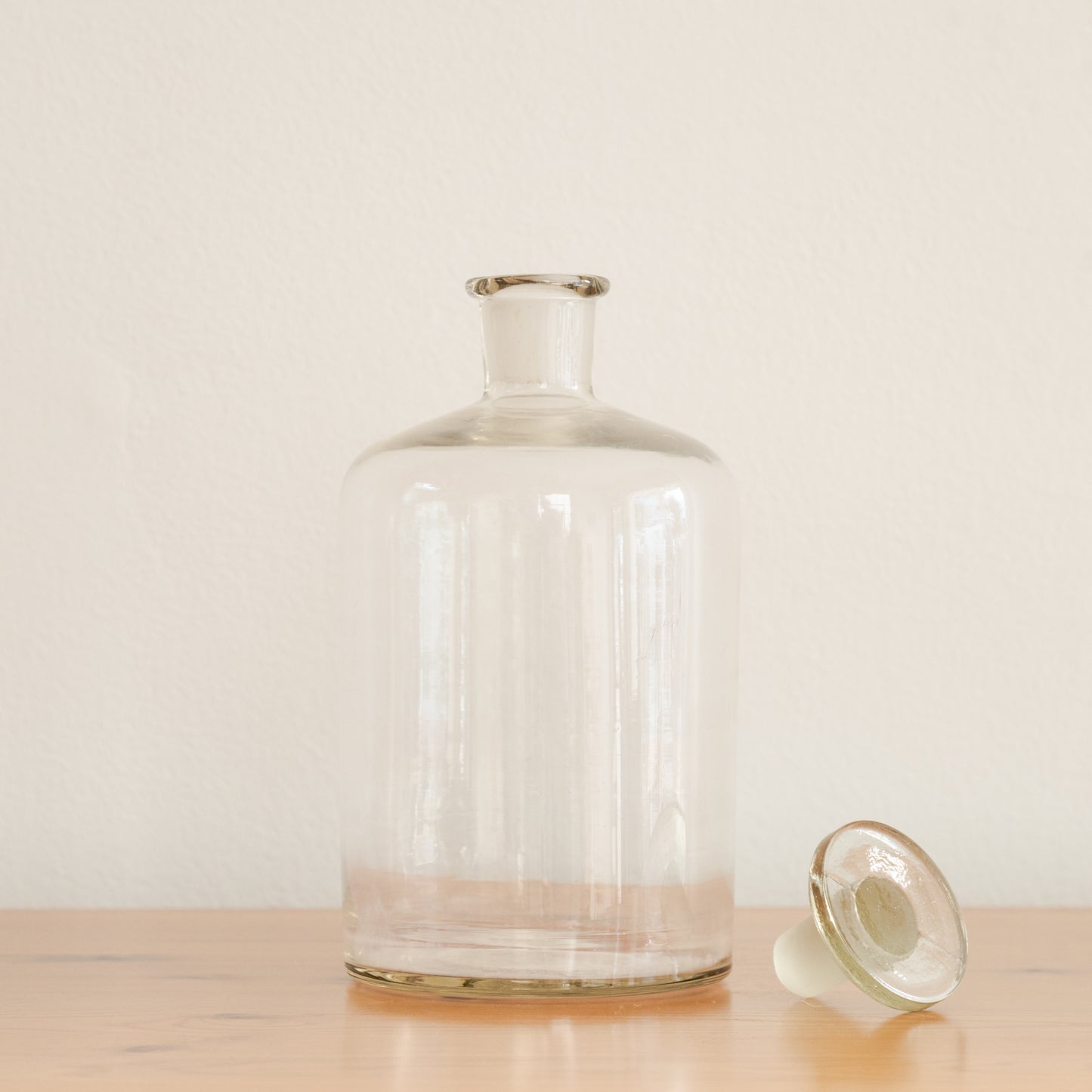 Vintage Lab Glass Bottle With Stopper