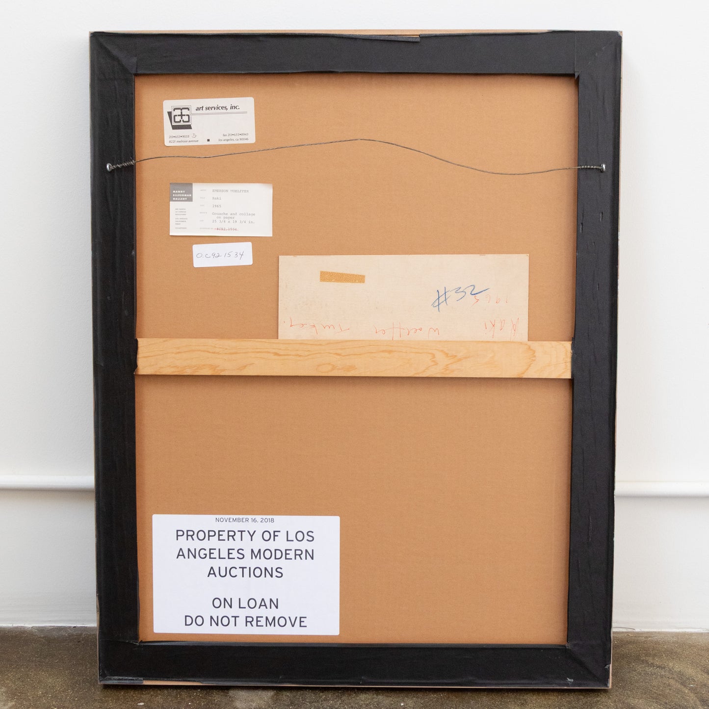 Emerson Woelffer | 'Raki' Oil On Artist Paper