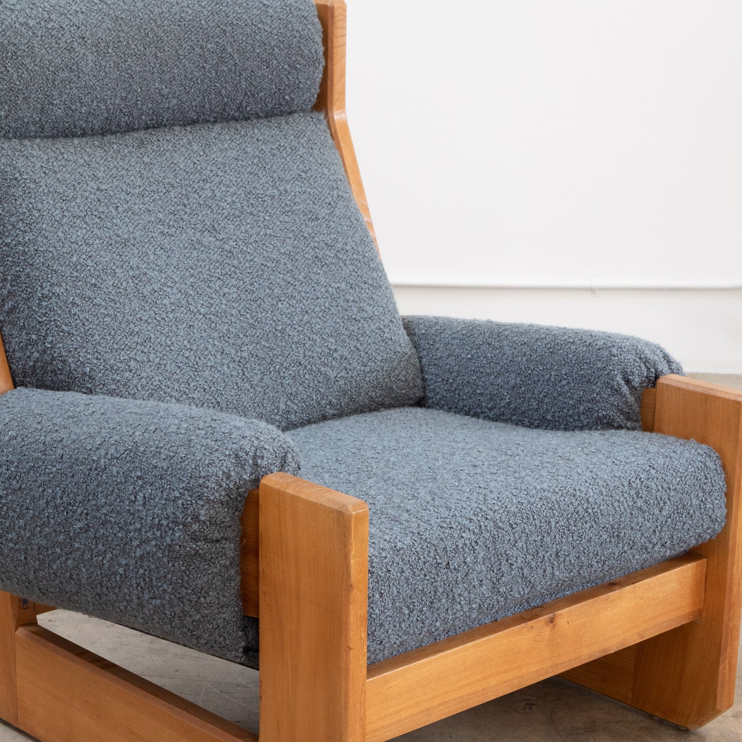 Maison Regain | Brutalist Elm + Shearling Lounge Chairs