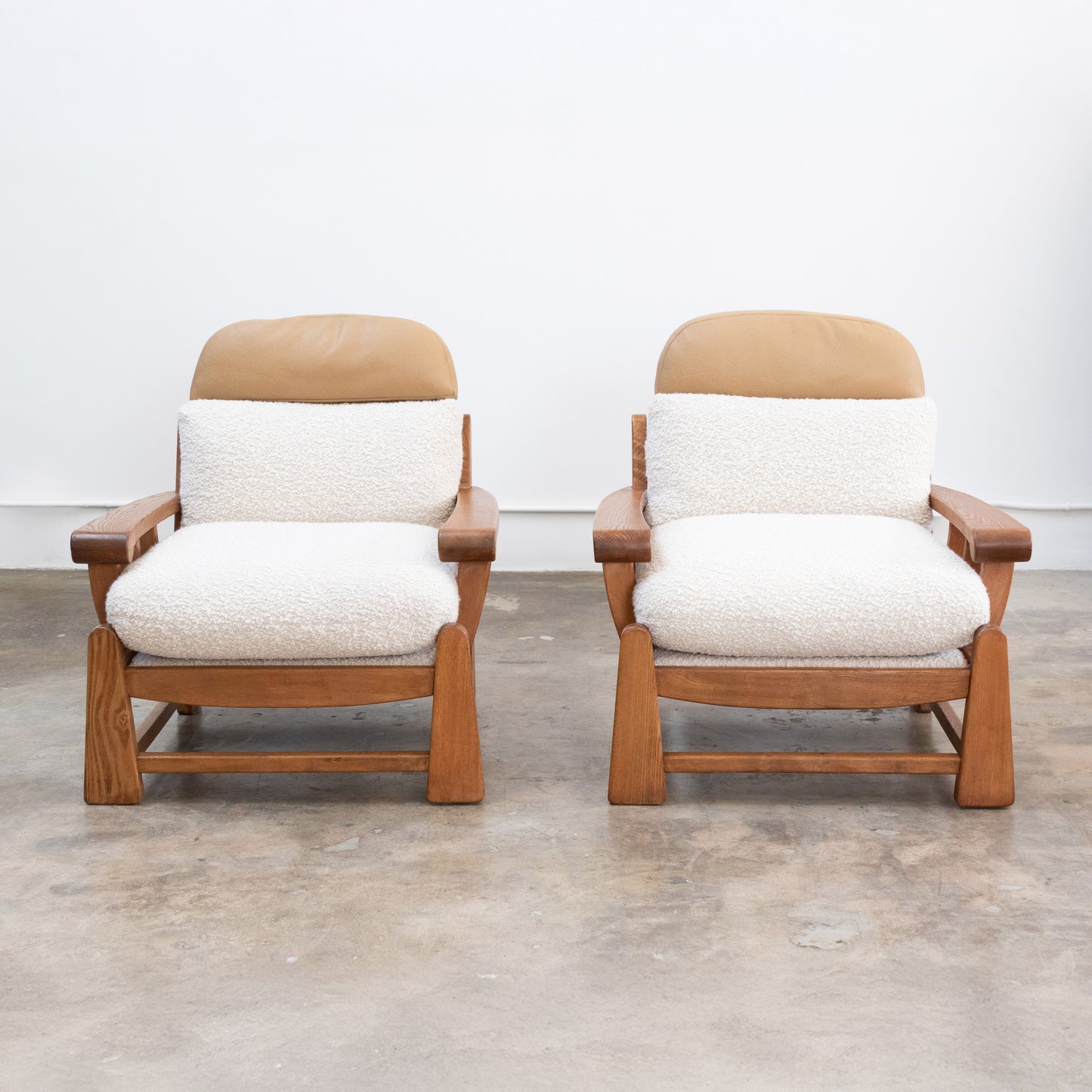 Maison Regain | Elm + Shearling Club Chairs