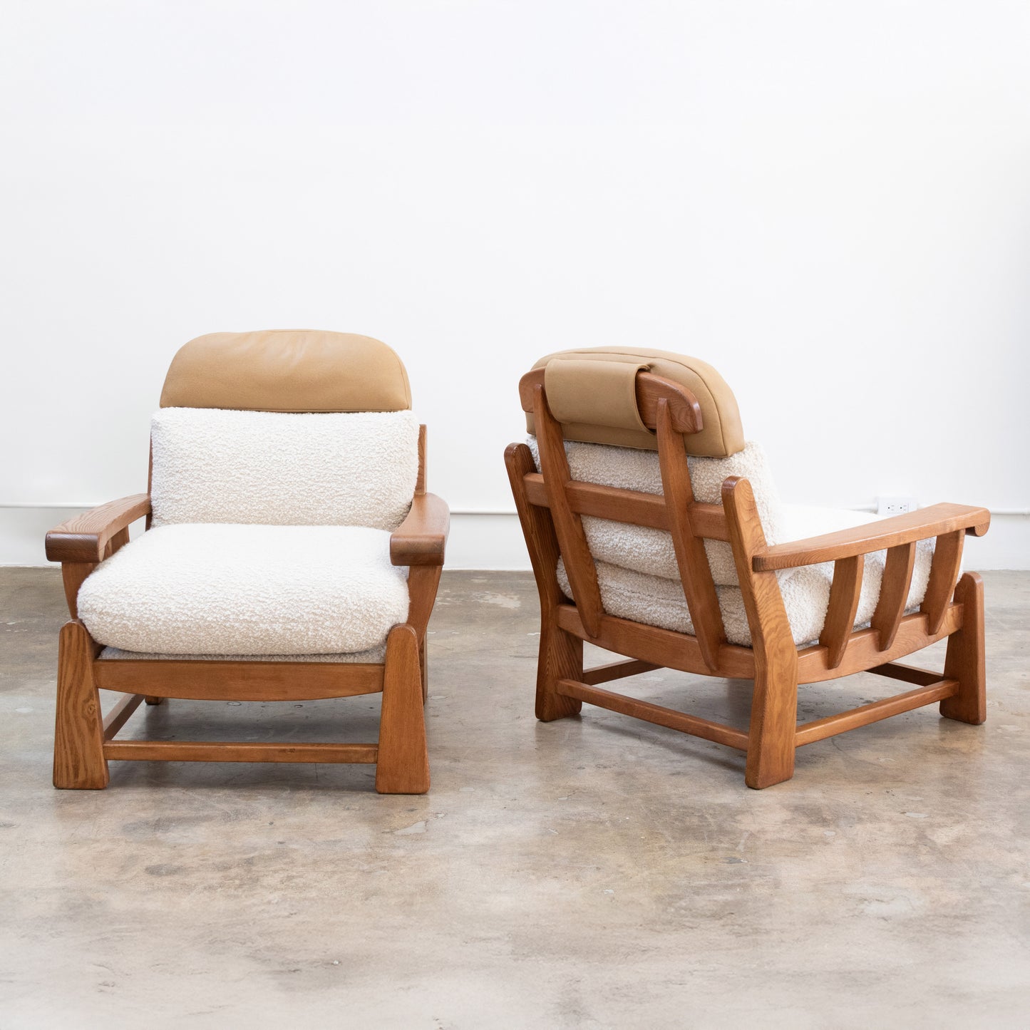 Maison Regain | Elm + Shearling Club Chairs
