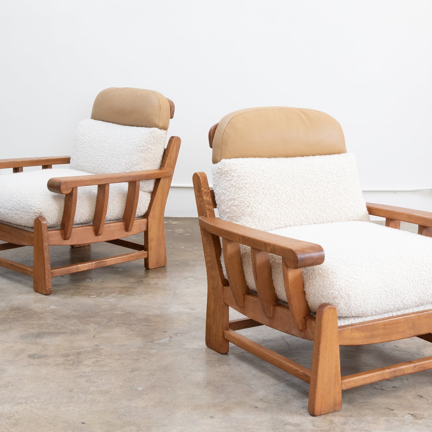Maison Regain | Elm + Shearling Club Chairs