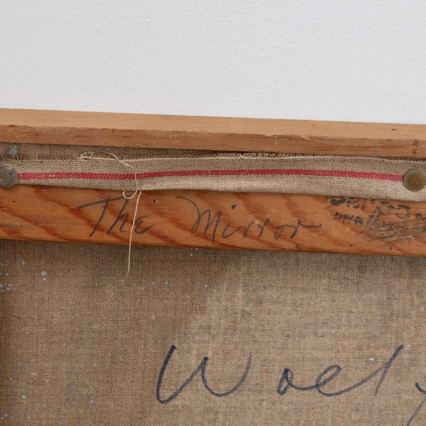 Emerson Woelffer | 'The Mirror' Mixed Media Collage On Canvas