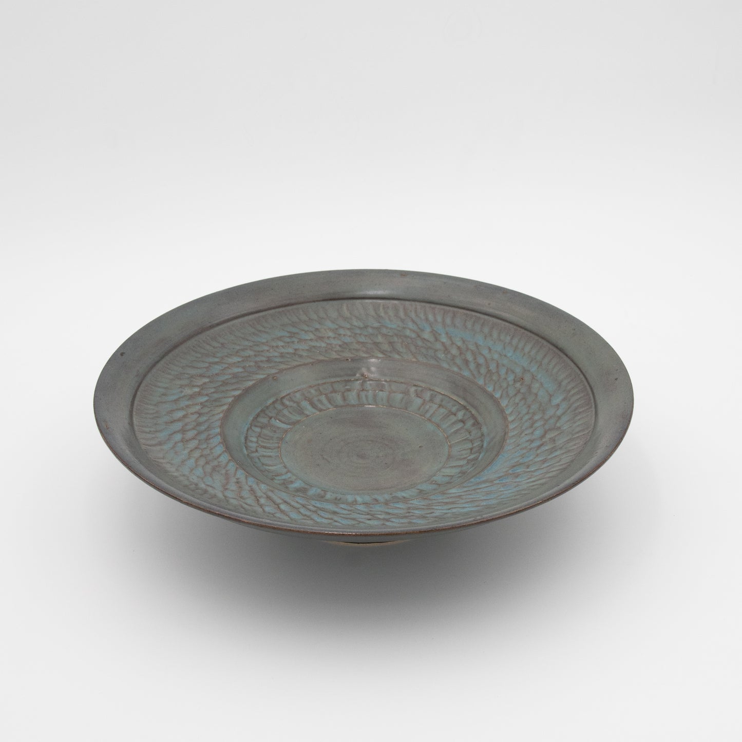 Lukas Weyandt | Gray Textured Shallow Bowl
