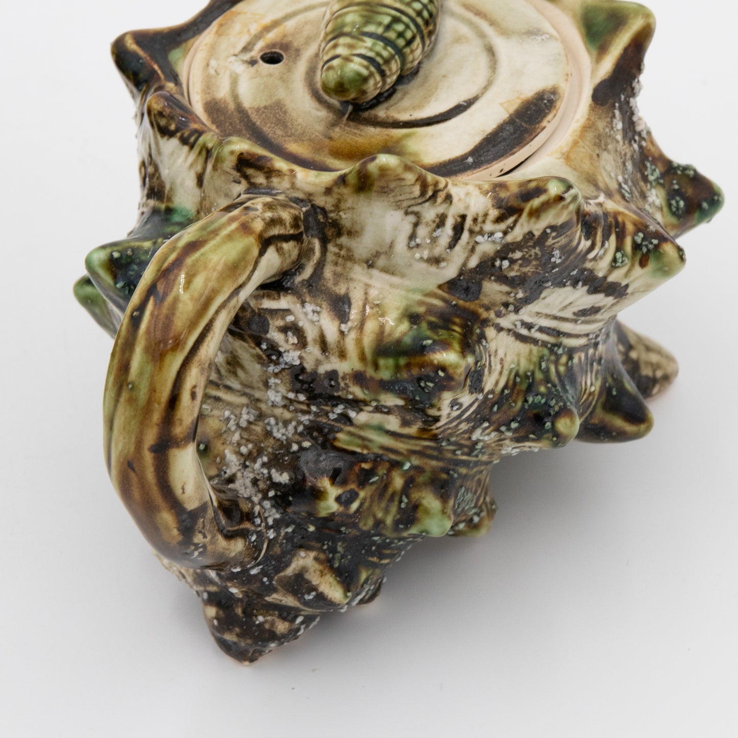 Majolica Ceramics Conch Shell - Teapot