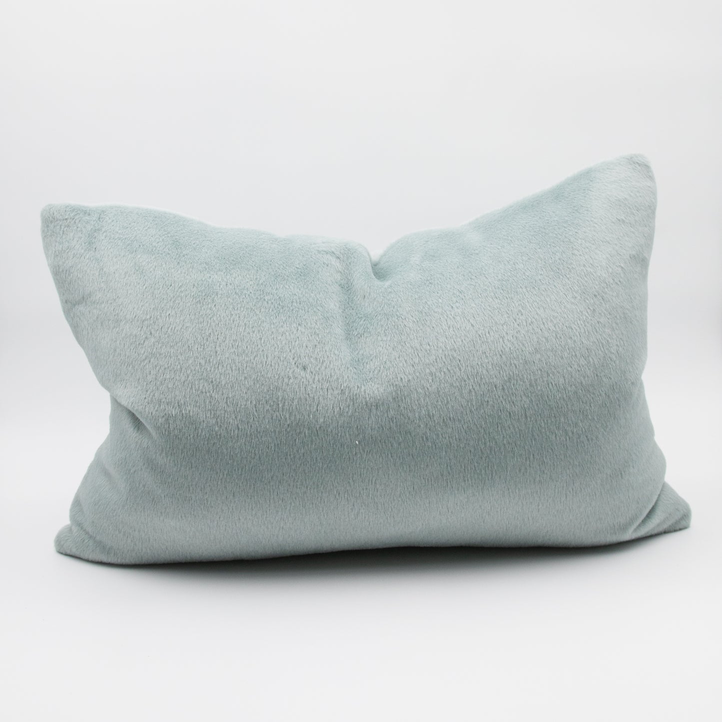 Aquamarine Alpaca Lumbar Pillow