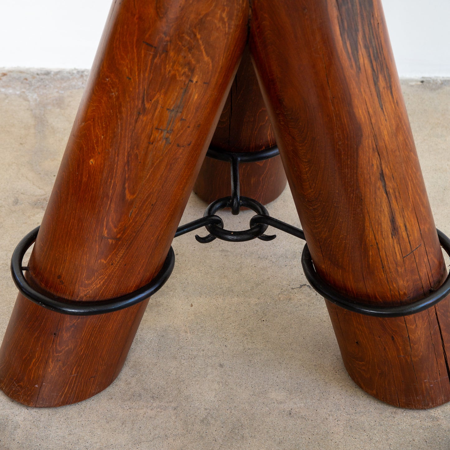 Iron Cuff Tripod Table
