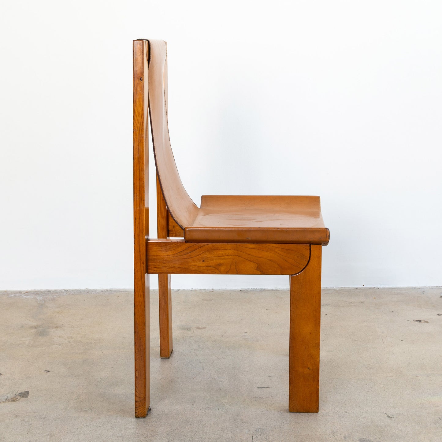 Luigi Gorgoni for Maison Regain | Leather Sling Dining Chairs