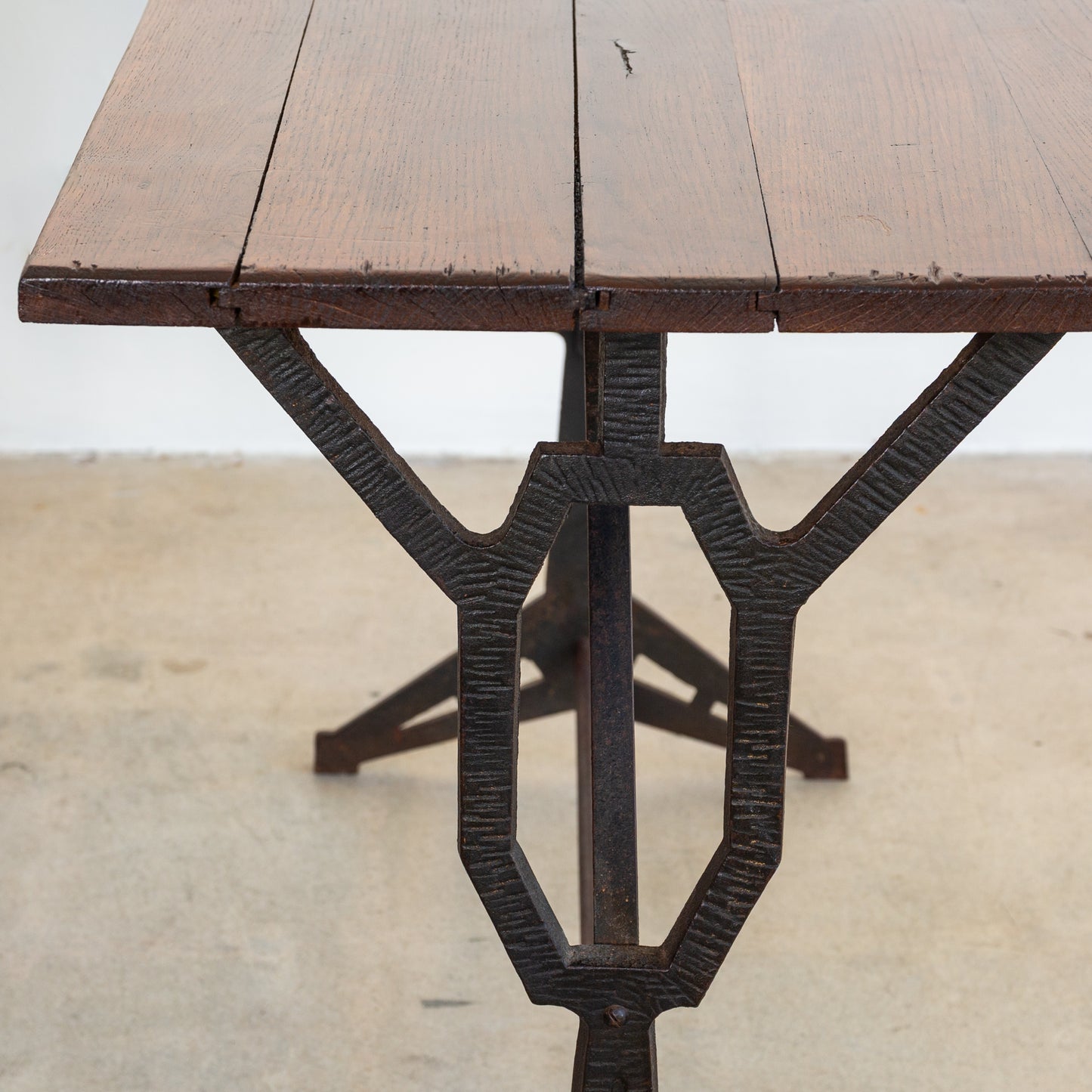 Oak + Iron Deco Bistro Table