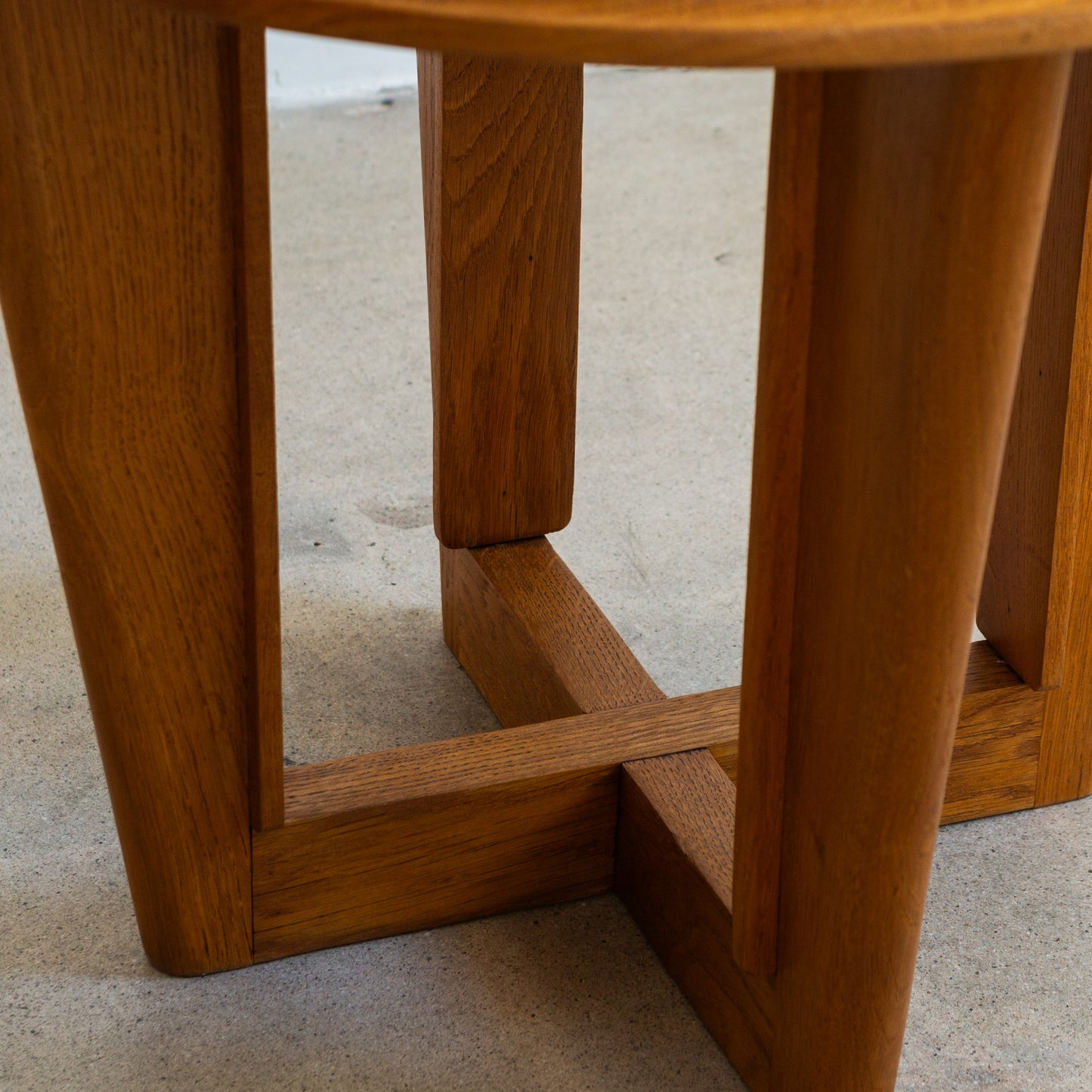 Guillerme et Chambron | French Oak + Tile Side Table