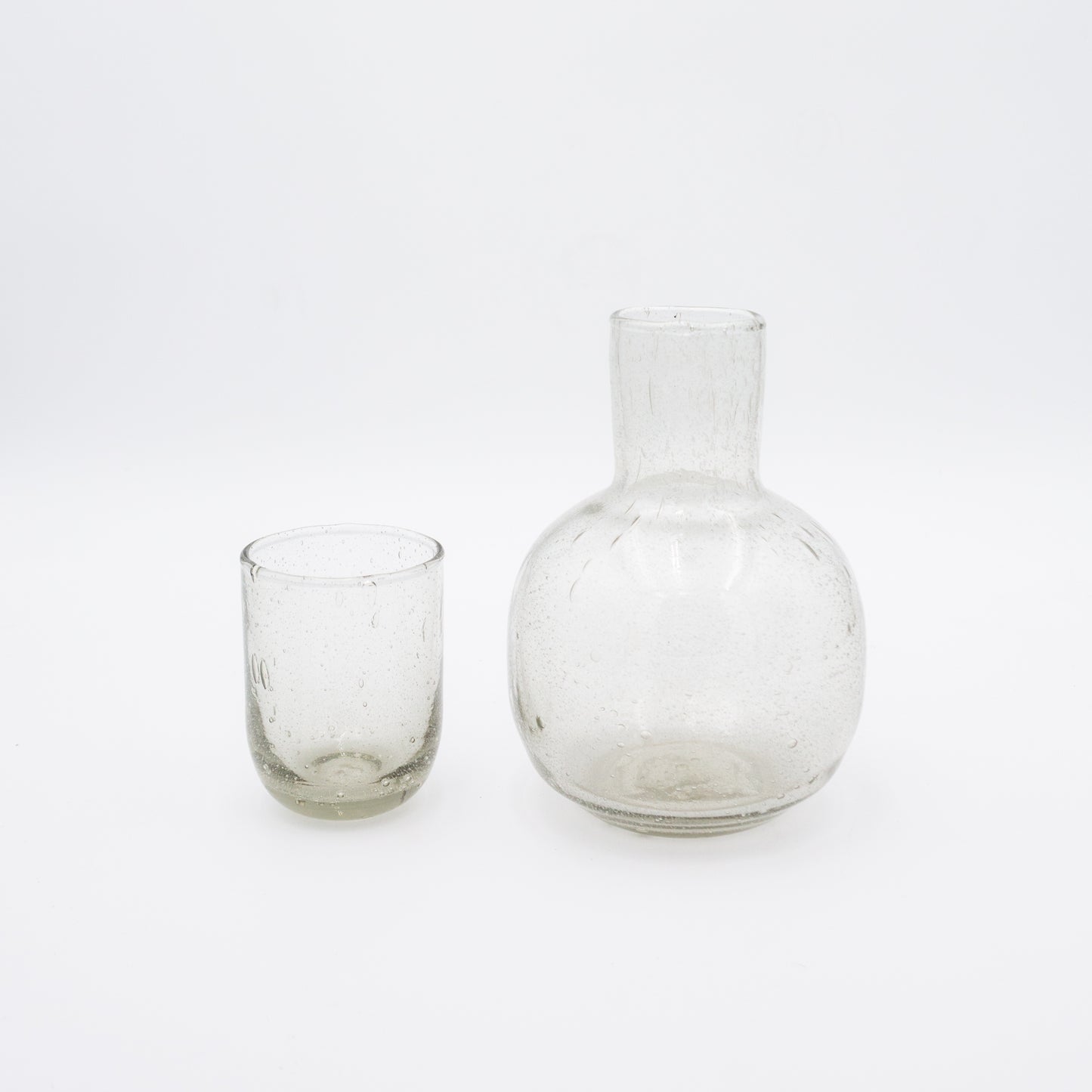 Seeded Glass Carafe