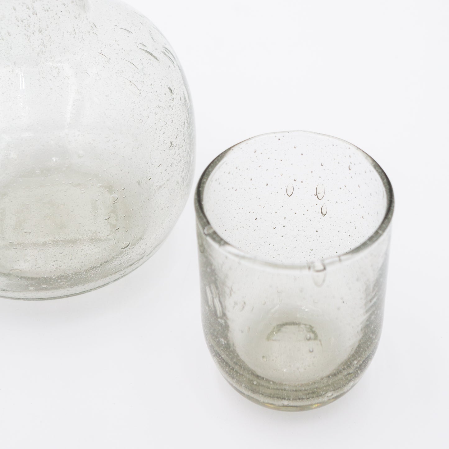 Seeded Glass Carafe
