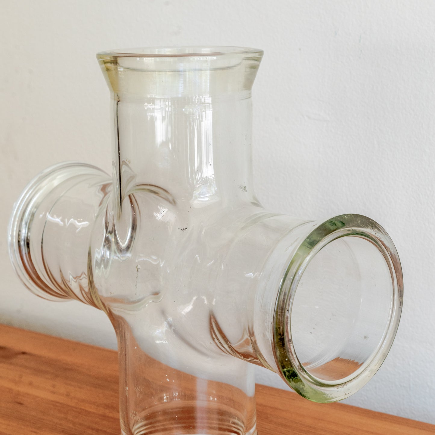 Vintage Lab Glass Quad Coupling Joint
