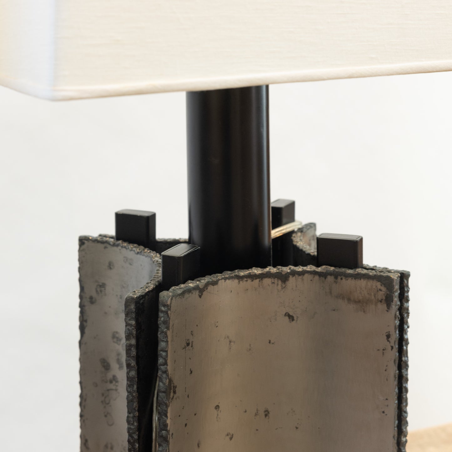 David Kleinberg | Torch Cut Steel Table Lamps