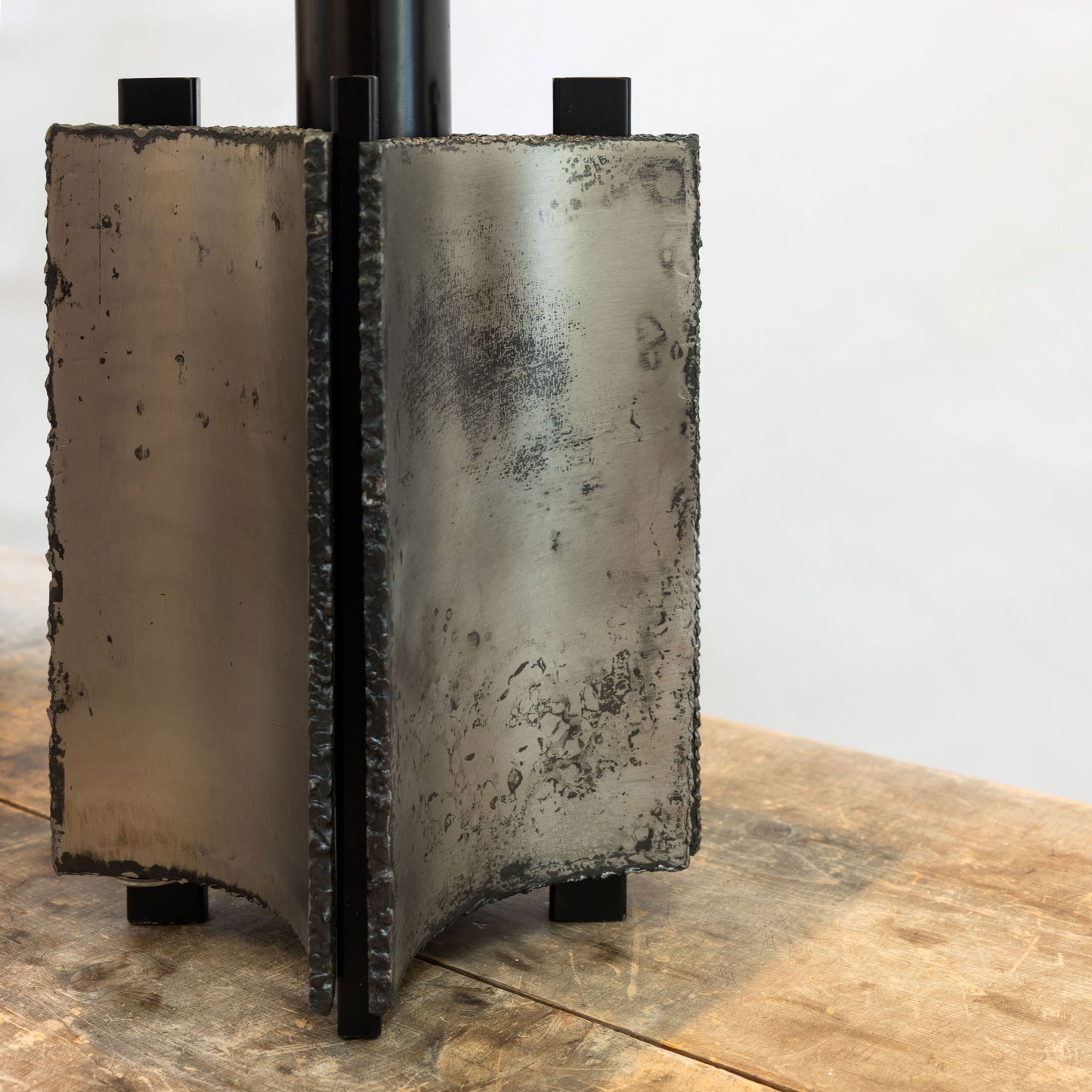 David Kleinberg | Torch Cut Steel Table Lamps
