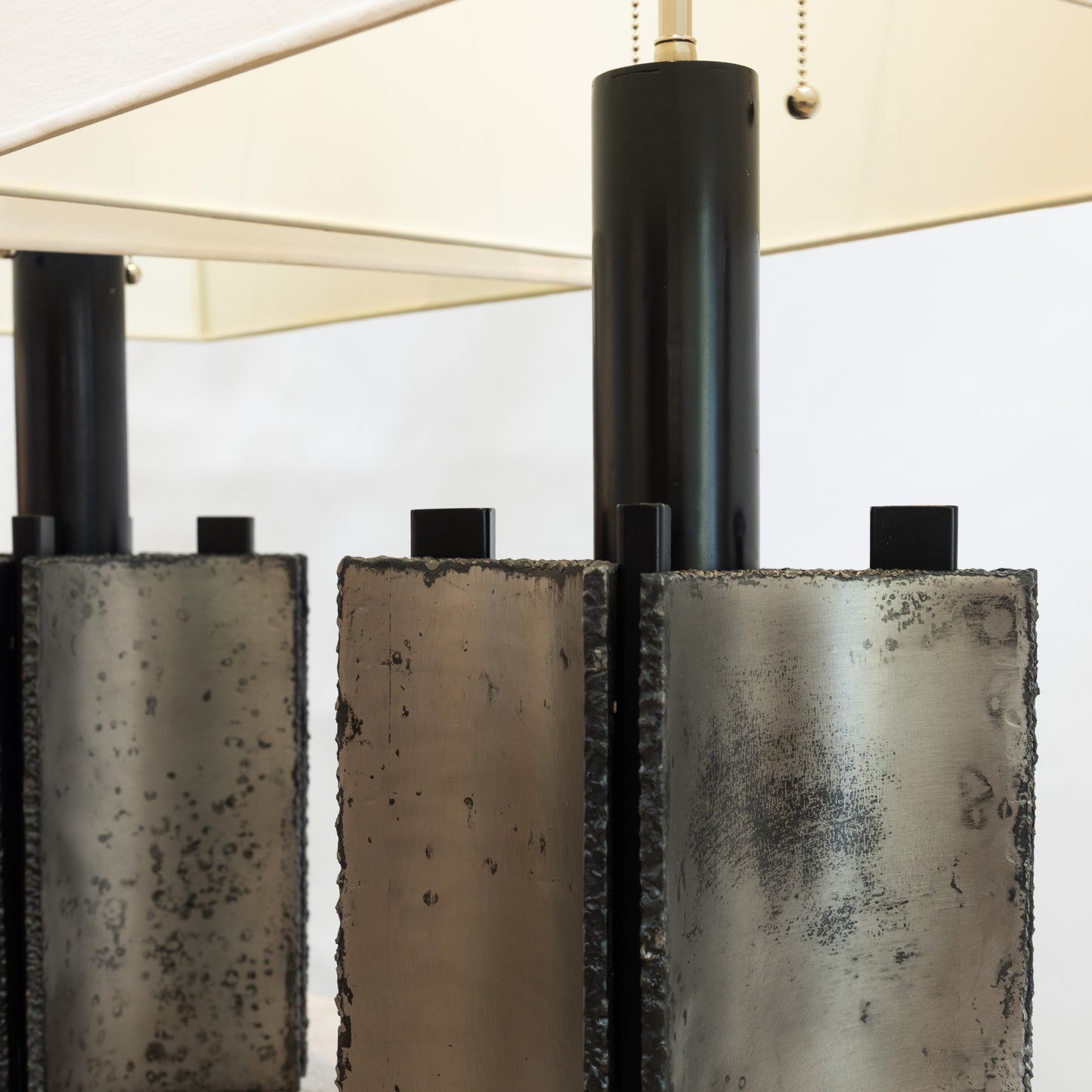 David Kleinberg | Torch Cut Steel Table Lamps