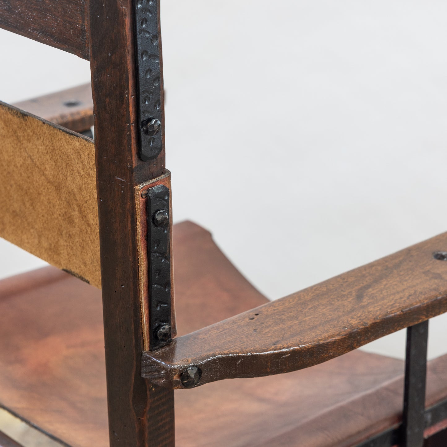 Monterey Style Leather Sling Armchair