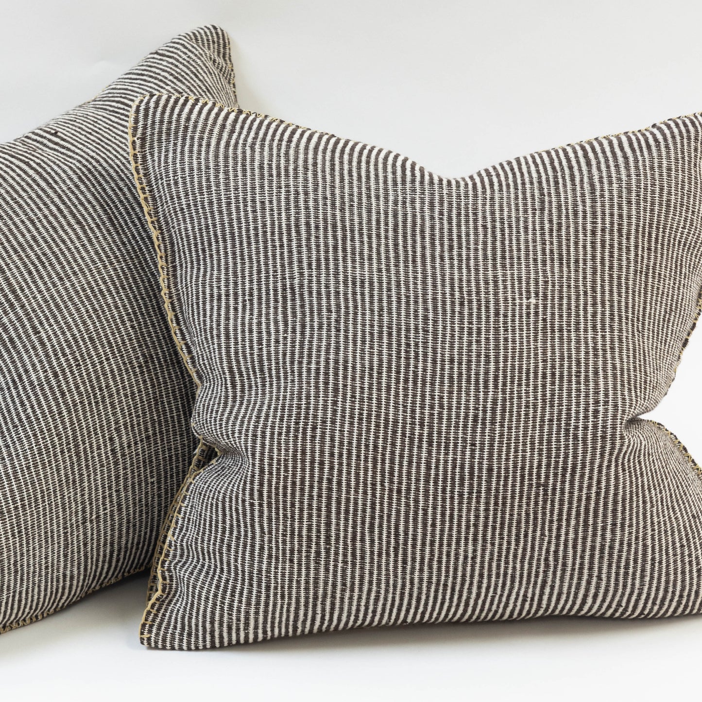 Gray Striped Pillow