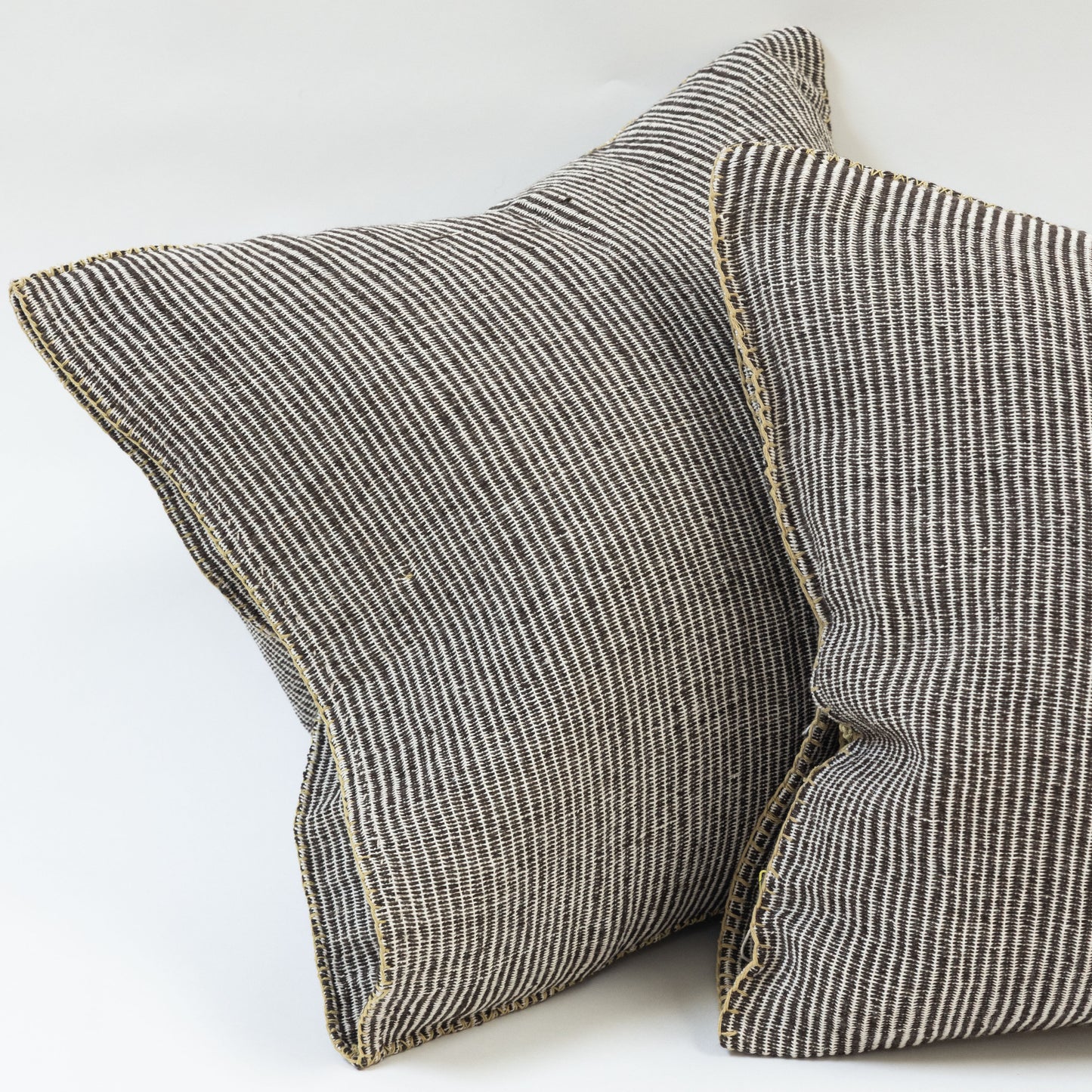 Gray Striped Pillow