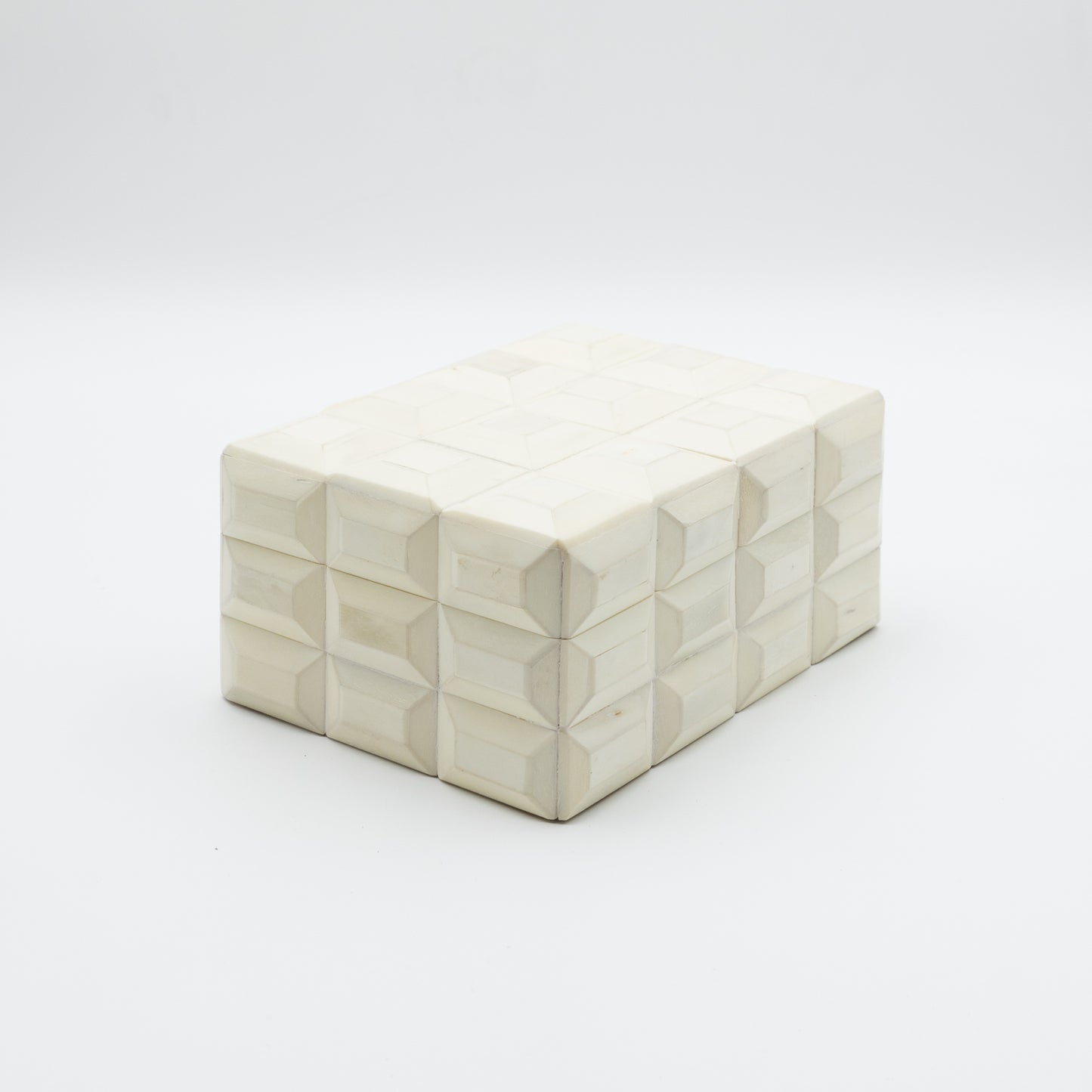 Carved Ivory Bone Box
