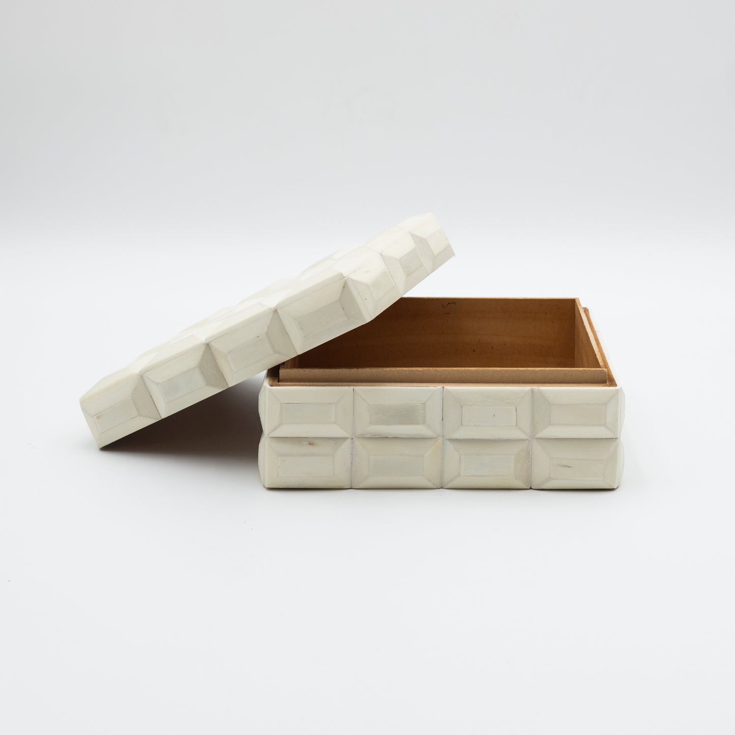 Carved Ivory Bone Box