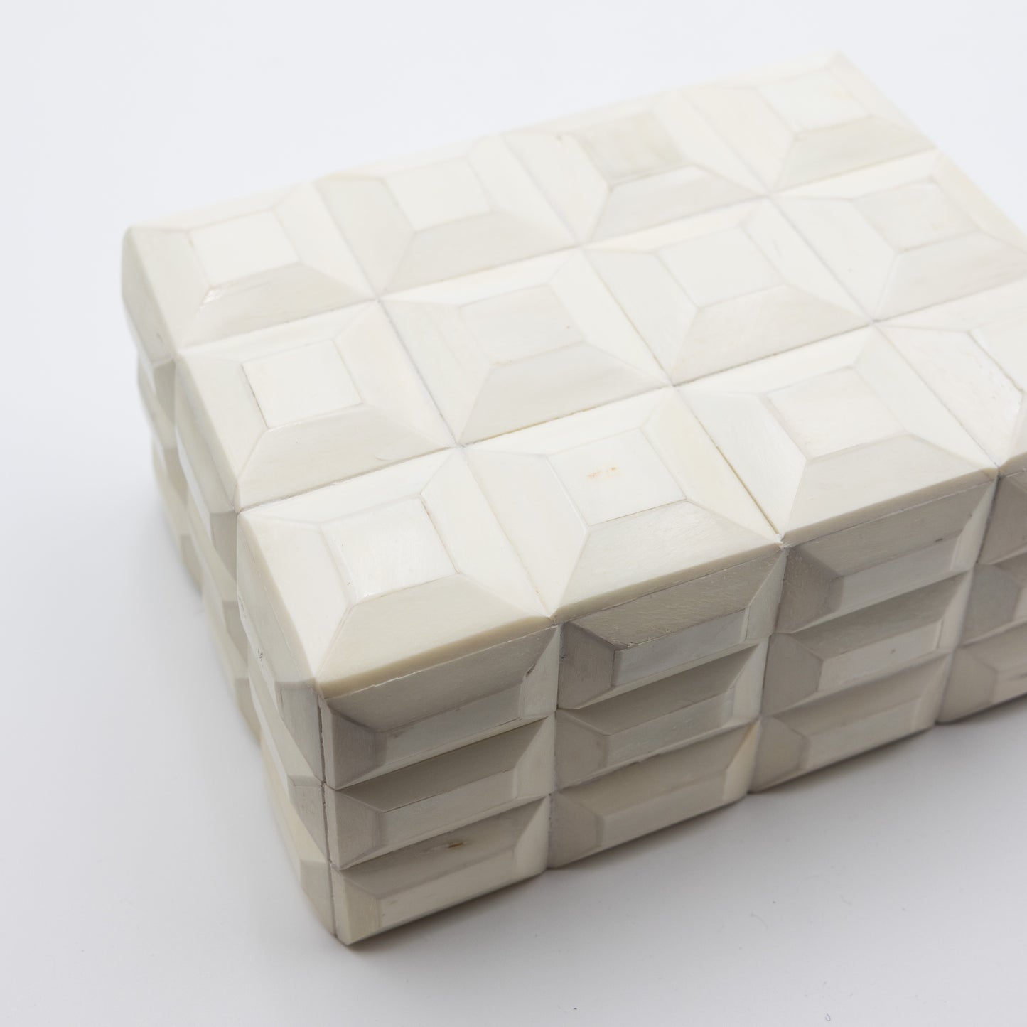 Carved Ivory Bone Box
