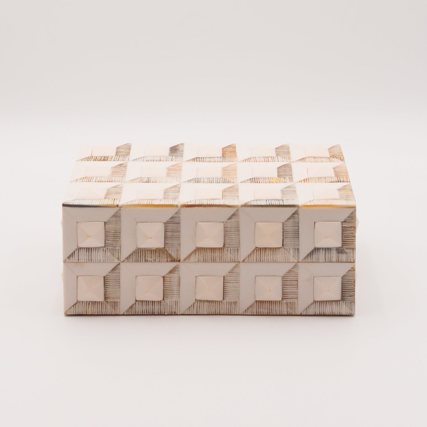 Horn + Ivory Bone Inlay Box